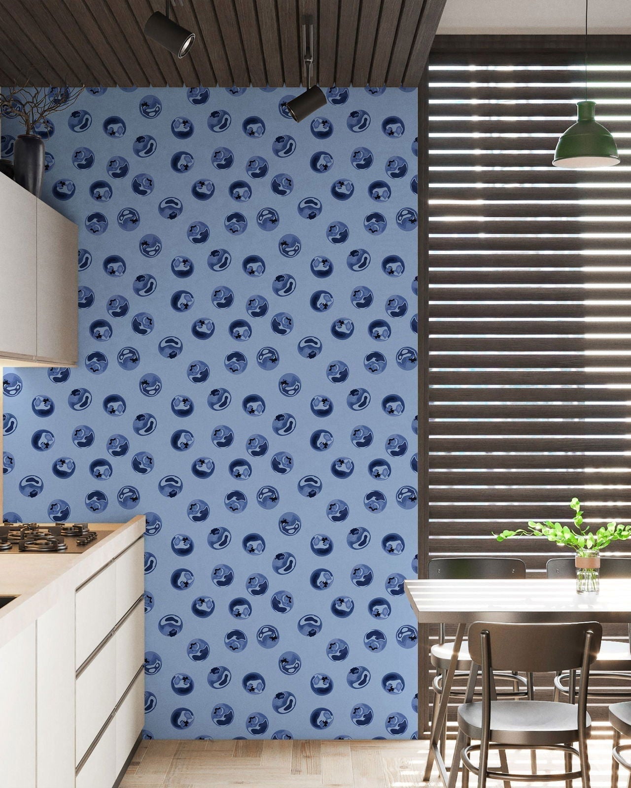 Blueberry Dream Peel and Stick Wallpaper, Removable Wallpaper, Traditional Wallpaper | DeccoPrint