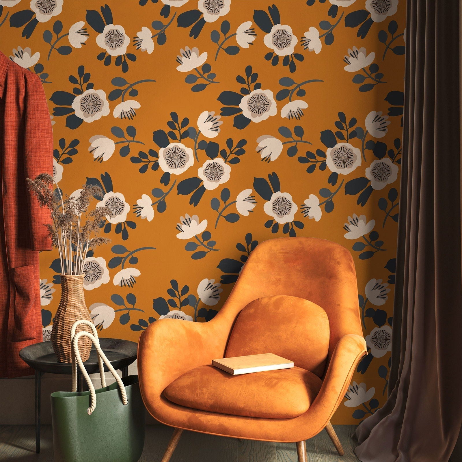 Botanical Gardens Peel and Stick Wallpaper, Removable Wallpaper, Traditional Wallpaper | DeccoPrint