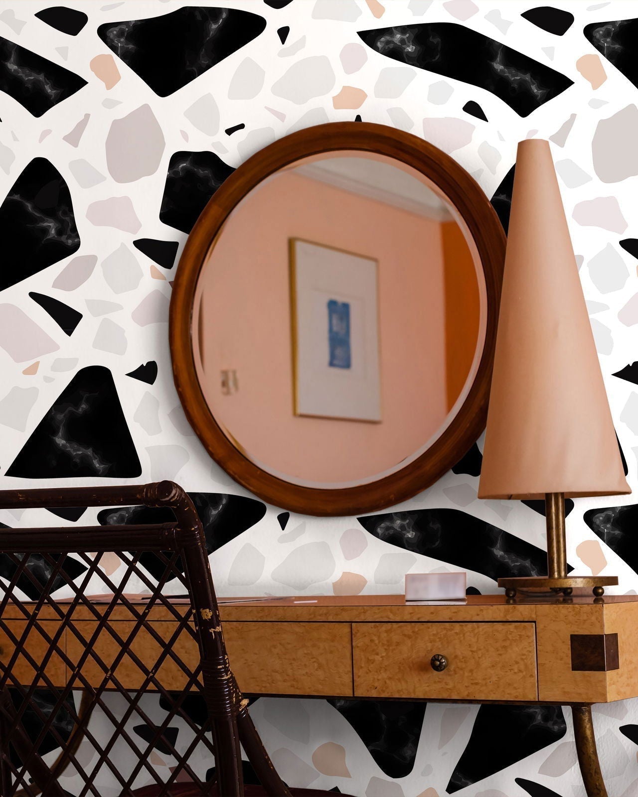 Chips of Marble Peel and Stick Wallpaper, Removable Wallpaper, Traditional Wallpaper | DeccoPrint