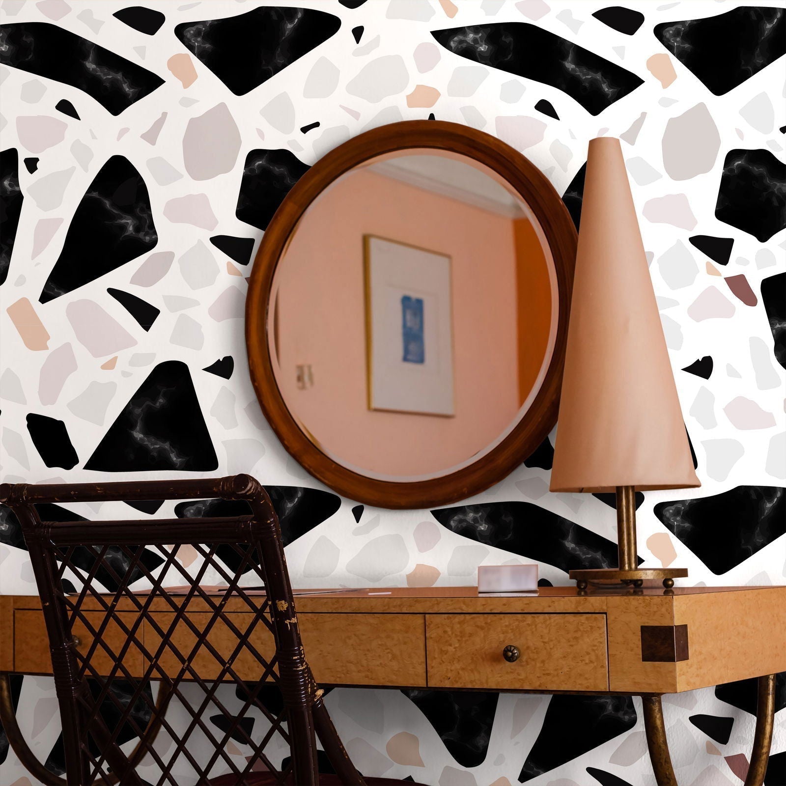 Chips of Marble Peel and Stick Wallpaper, Removable Wallpaper, Traditional Wallpaper | DeccoPrint