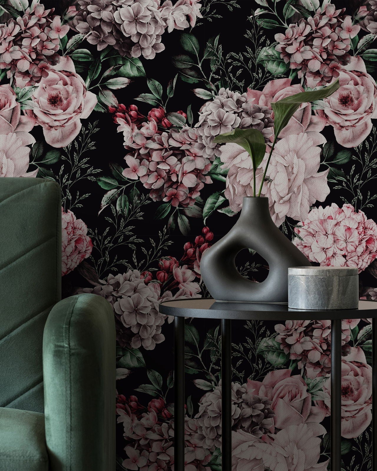 Classic Flowers Peel and Stick Wallpaper, Removable Wallpaper, Traditional Wallpaper | DeccoPrint