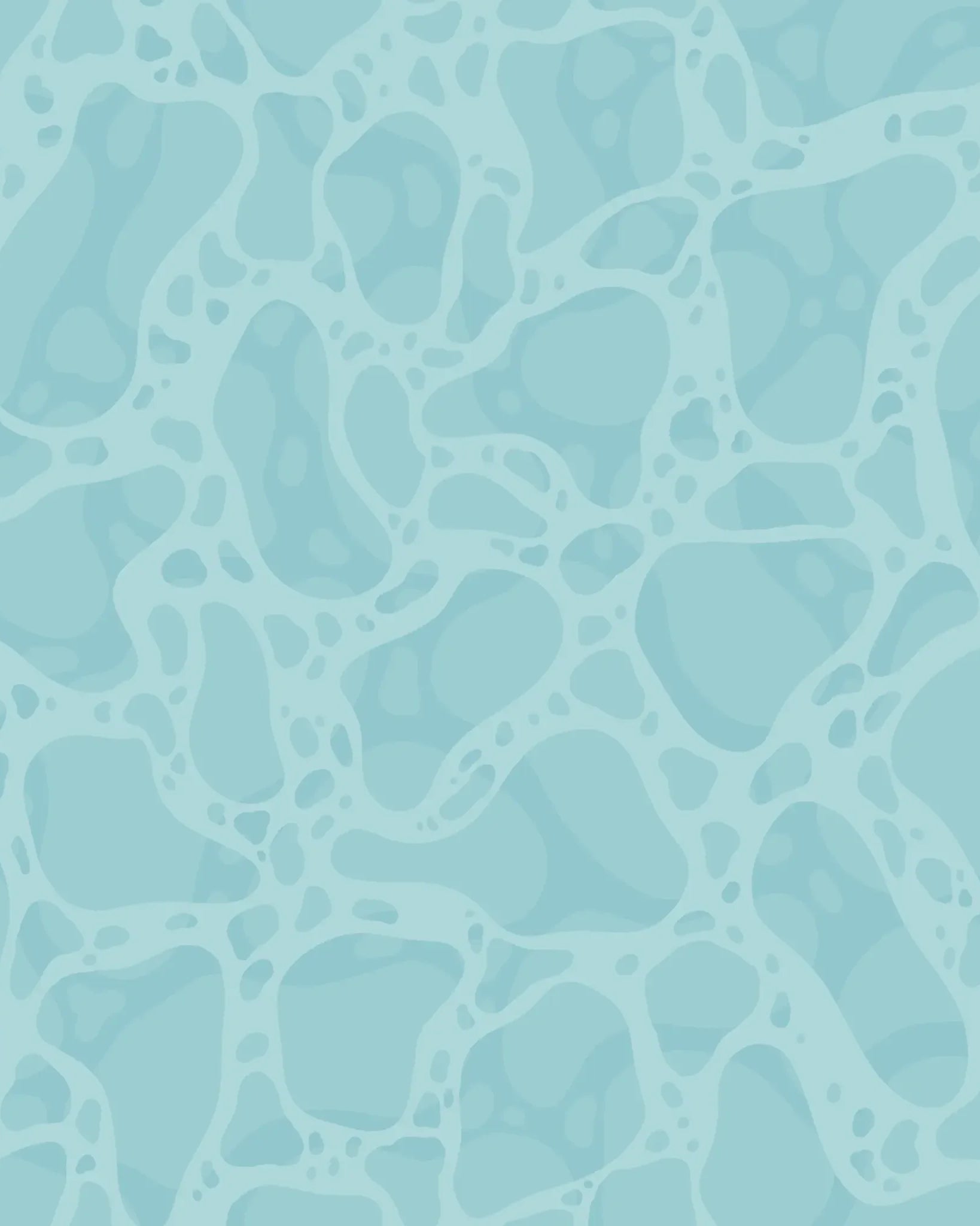 Blue foamy pattern on a blue background
