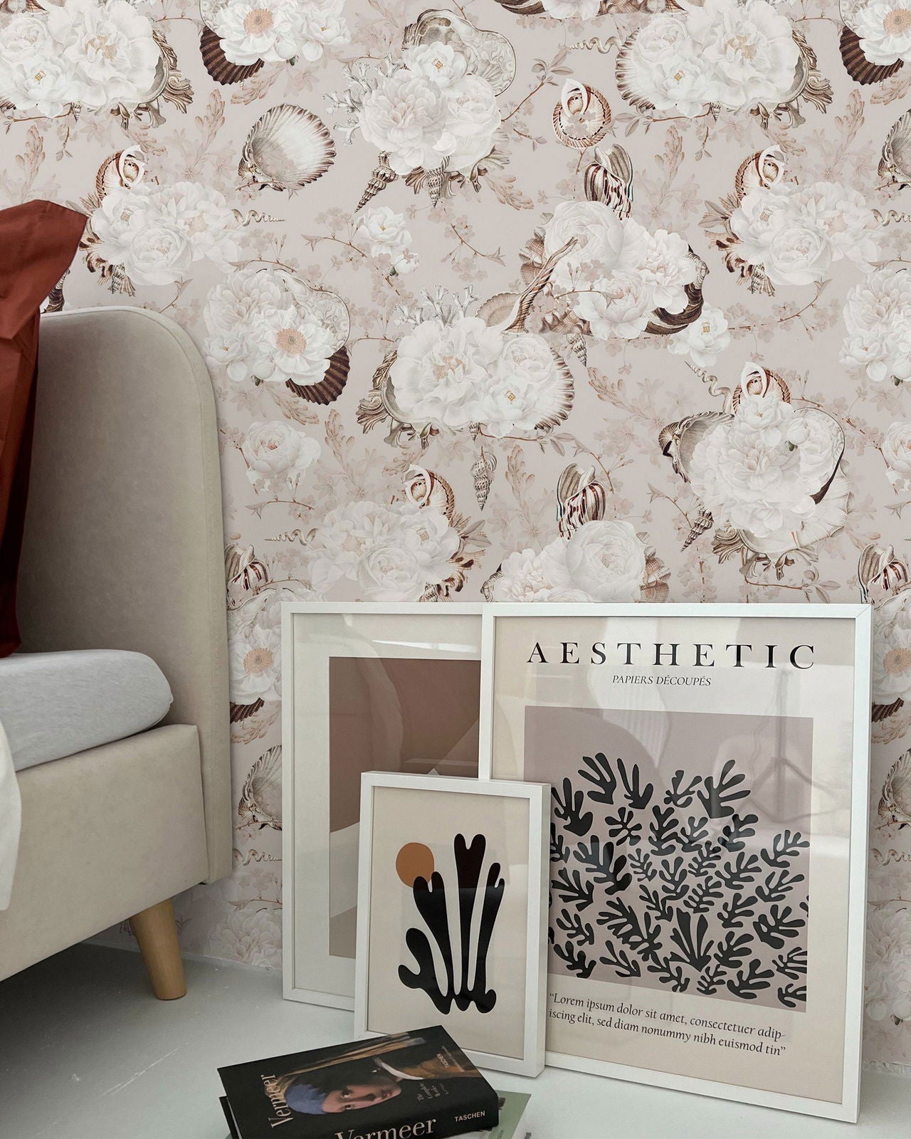 Coastal Charm Peel and Stick Wallpaper, Removable Wallpaper, Traditional Wallpaper | DeccoPrint