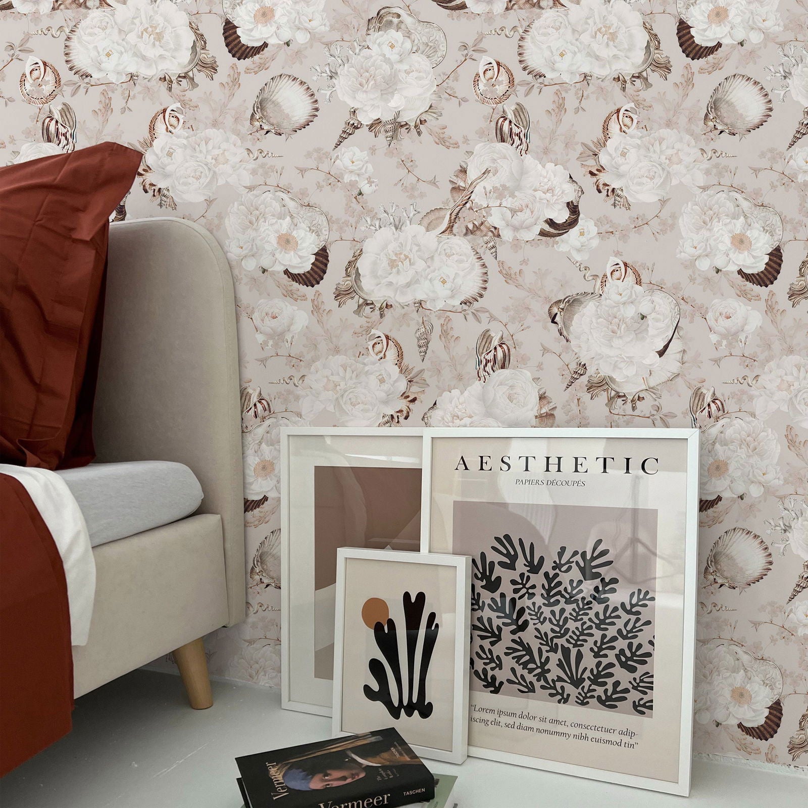 Coastal Charm Peel and Stick Wallpaper, Removable Wallpaper, Traditional Wallpaper | DeccoPrint