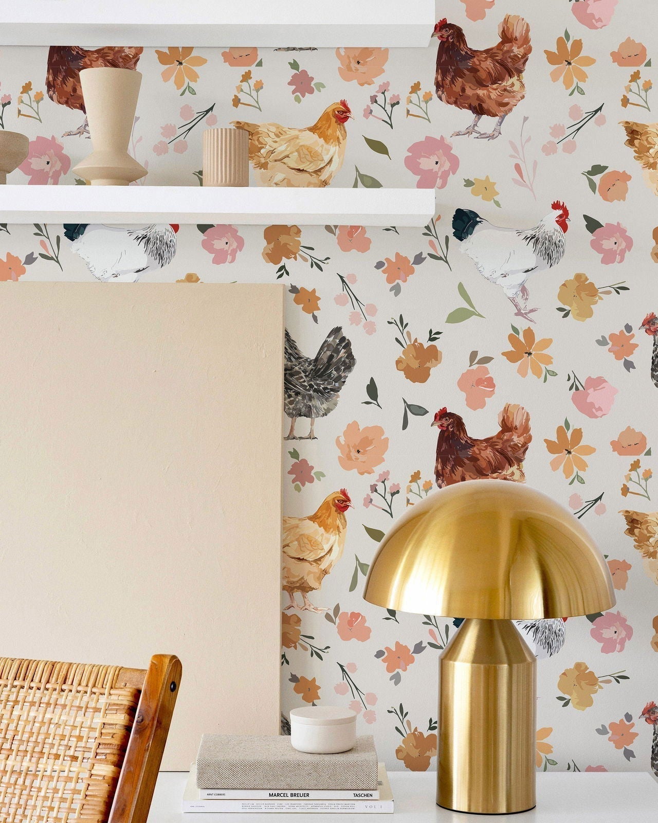 Country Chick Peel and Stick Wallpaper, Removable Wallpaper, Traditional Wallpaper | DeccoPrint