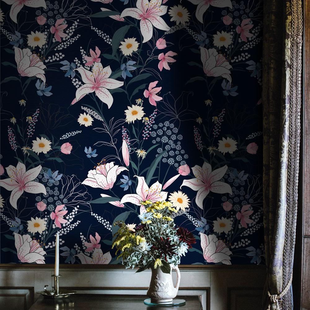 Dark Vibrancy Peel and Stick Wallpaper, Removable Wallpaper, Traditional Wallpaper | DeccoPrint