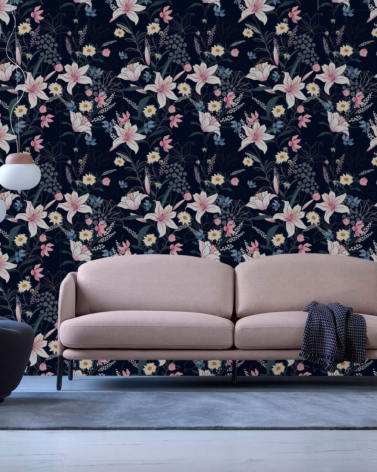 Dark Vibrancy Peel and Stick Wallpaper, Removable Wallpaper, Traditional Wallpaper | DeccoPrint