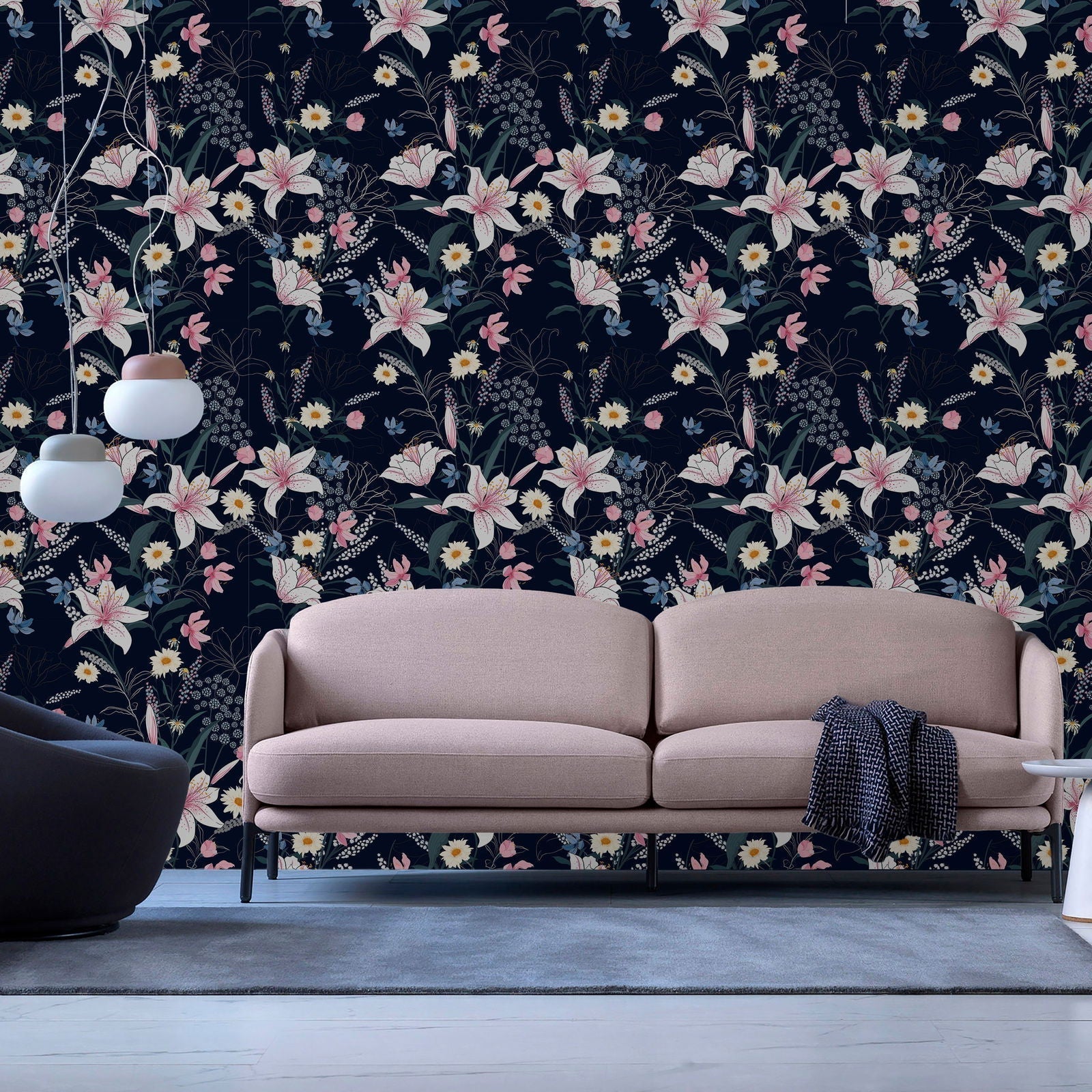 Dark Vibrancy Peel and Stick Wallpaper, Removable Wallpaper, Traditional Wallpaper | DeccoPrint