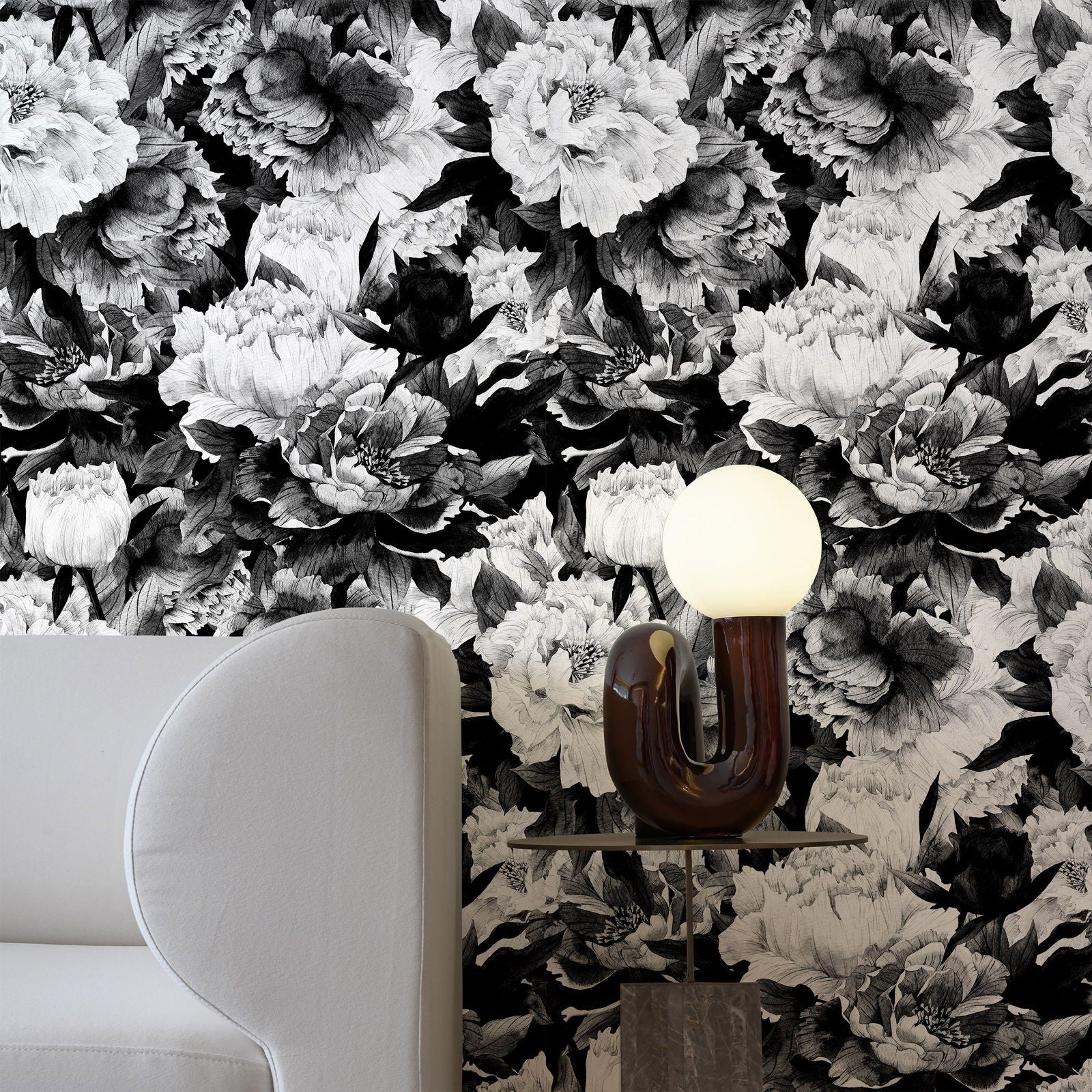 Dense Flowerfield Peel and Stick Wallpaper, Removable Wallpaper, Traditional Wallpaper | DeccoPrint