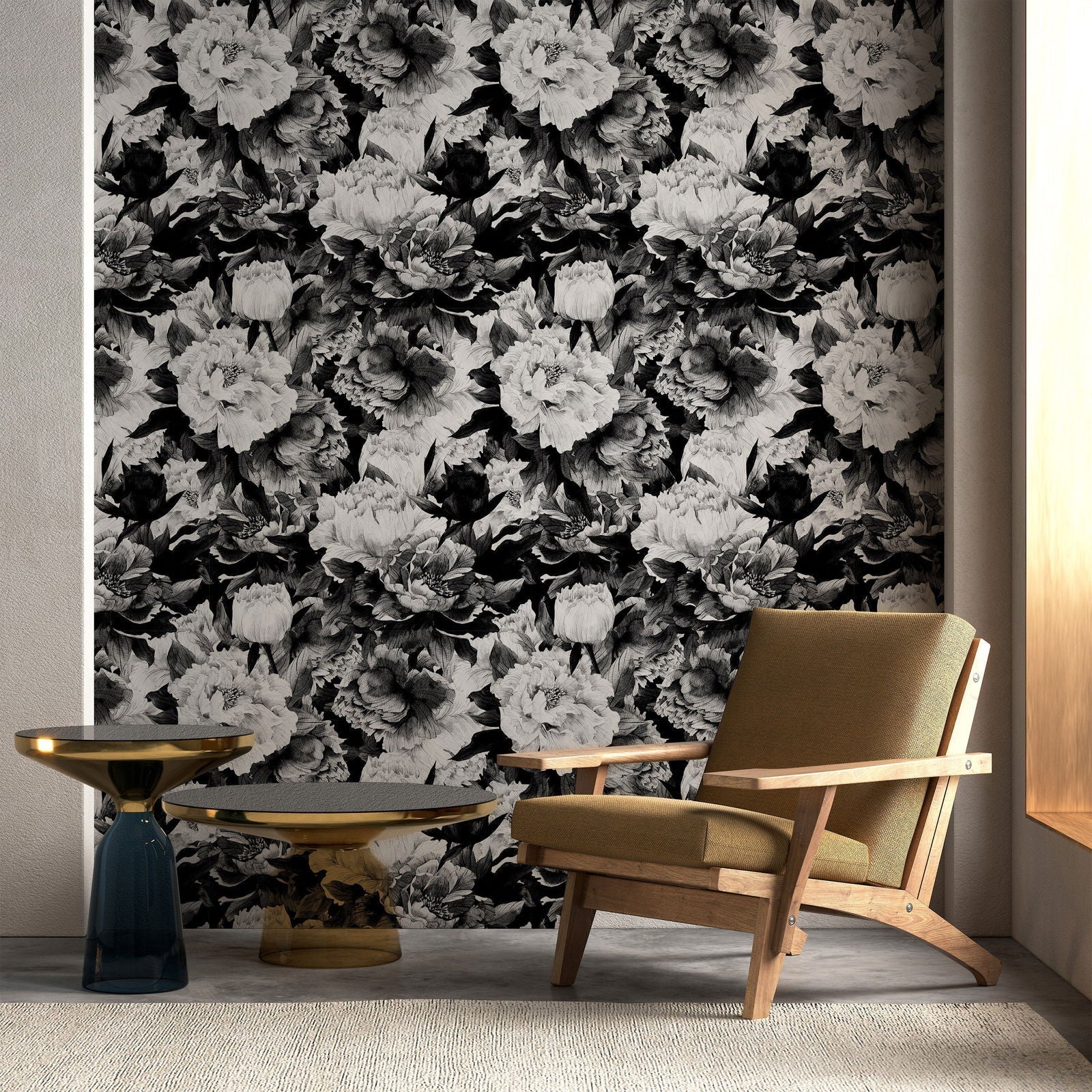 Dense Flowerfield Peel and Stick Wallpaper, Removable Wallpaper, Traditional Wallpaper | DeccoPrint