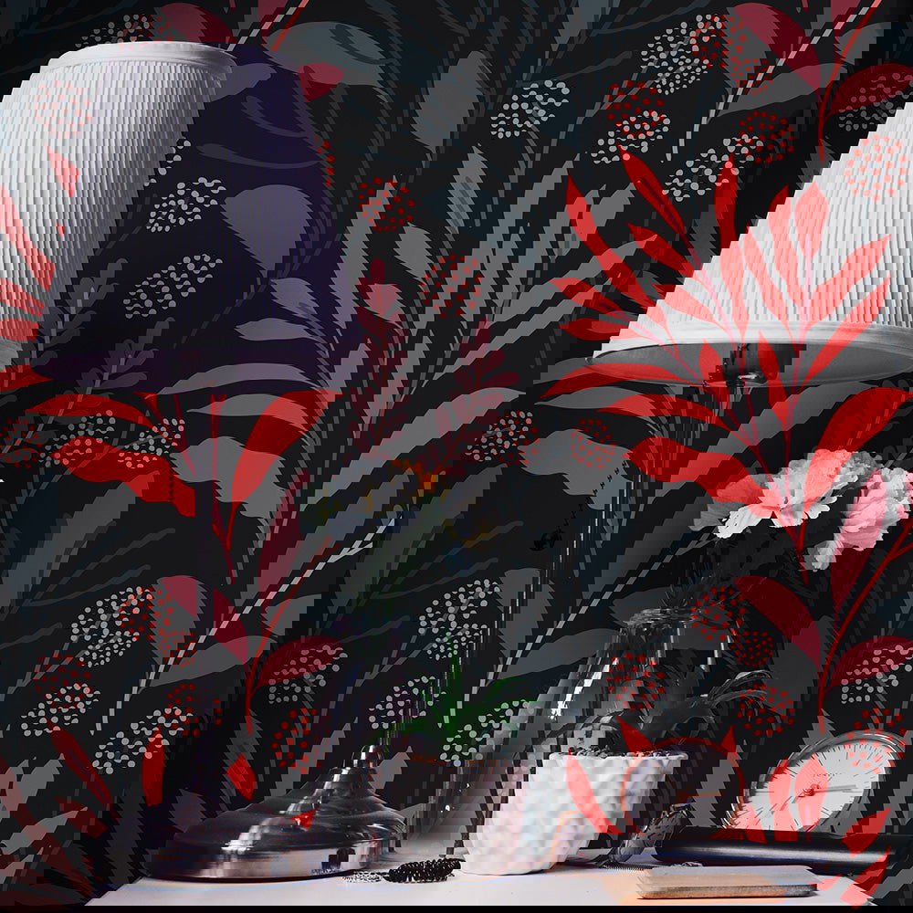 Dramatic Botanical Peel and Stick Wallpaper, Removable Wallpaper, Traditional Wallpaper | DeccoPrint