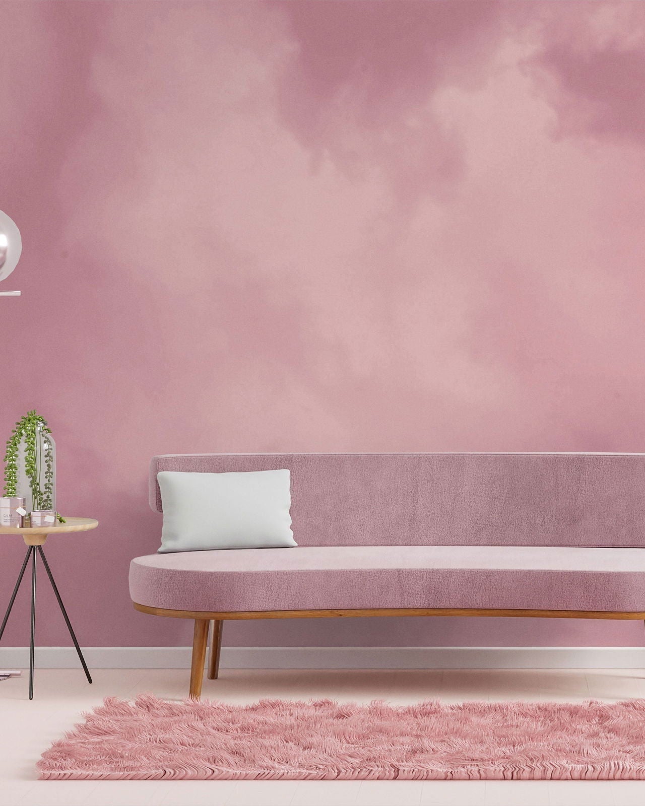Dreamy Mural Peel and Stick Wallpaper, Removable Wallpaper, Traditional Wallpaper - Rose | DeccoPrint