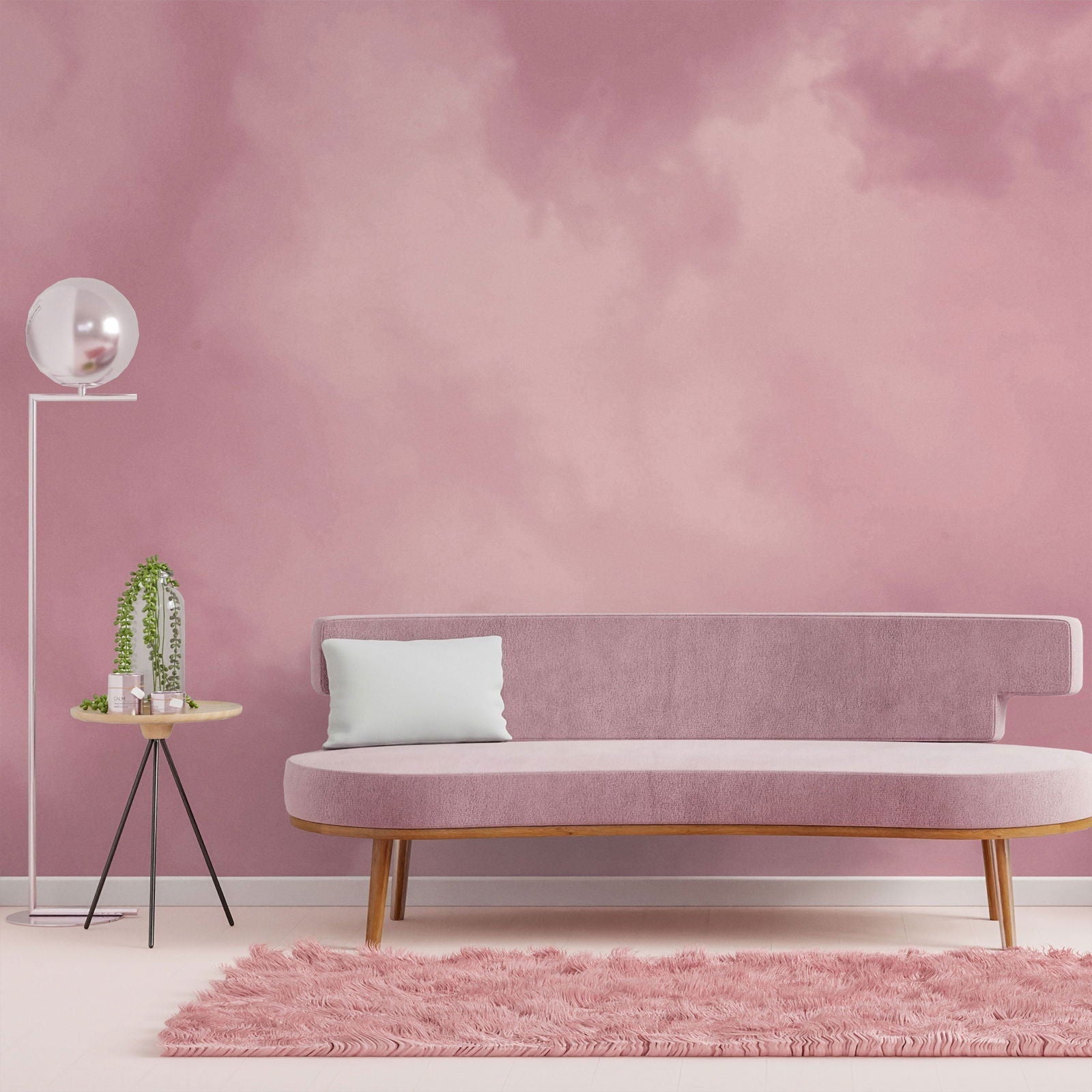 Dreamy Mural Peel and Stick Wallpaper, Removable Wallpaper, Traditional Wallpaper - Rose | DeccoPrint