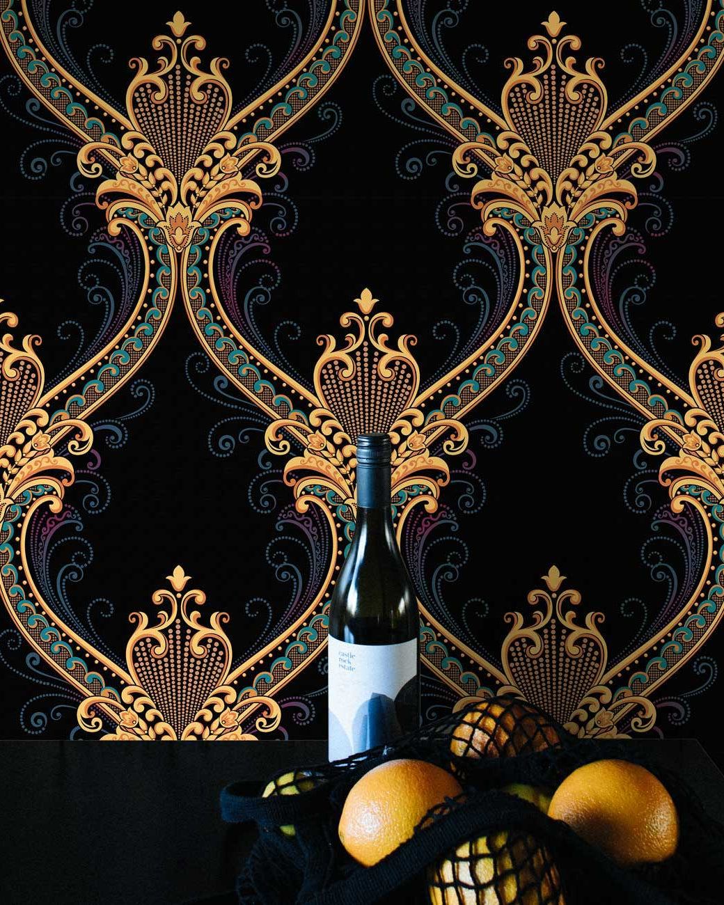 Elegant Curves Peel and Stick Wallpaper, Removable Wallpaper, Traditional Wallpaper | DeccoPrint