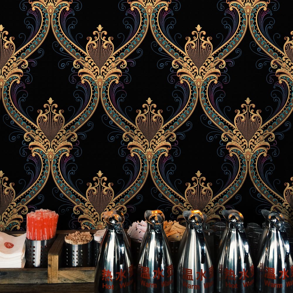 Elegant Curves Peel and Stick Wallpaper, Removable Wallpaper, Traditional Wallpaper | DeccoPrint