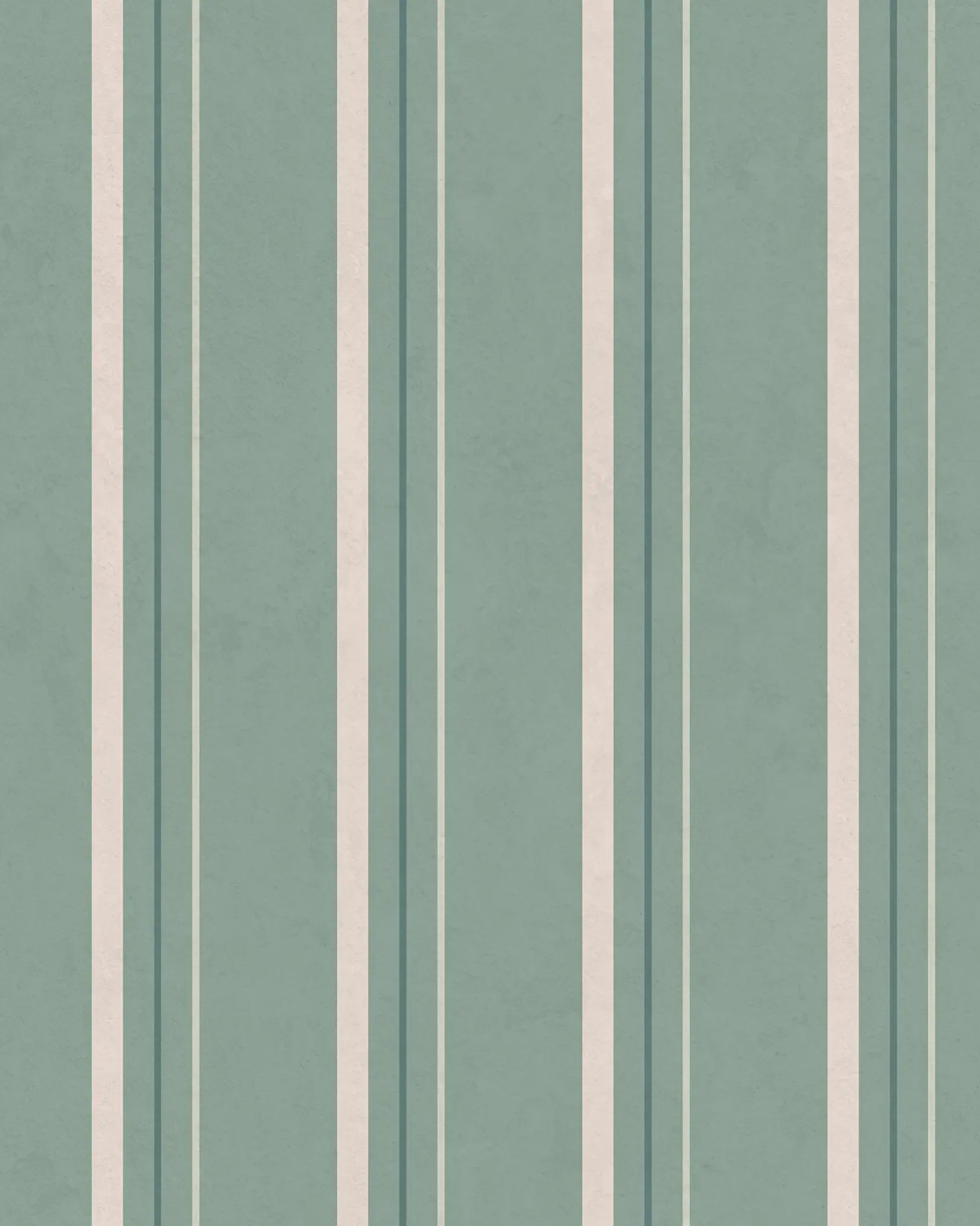 Striped wallpaper pattern with vertical lines on a teal background