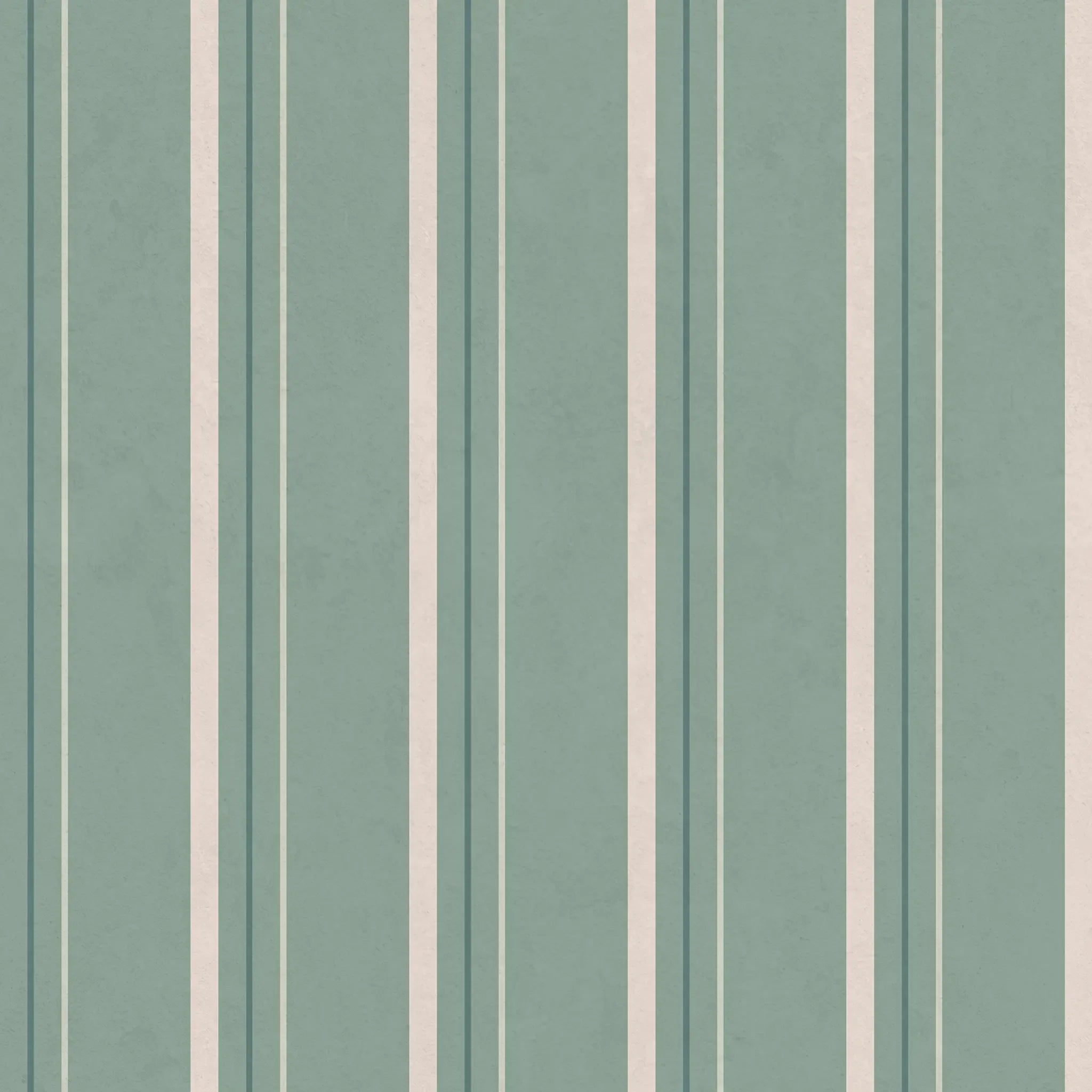 Striped wallpaper pattern with vertical lines on a teal background