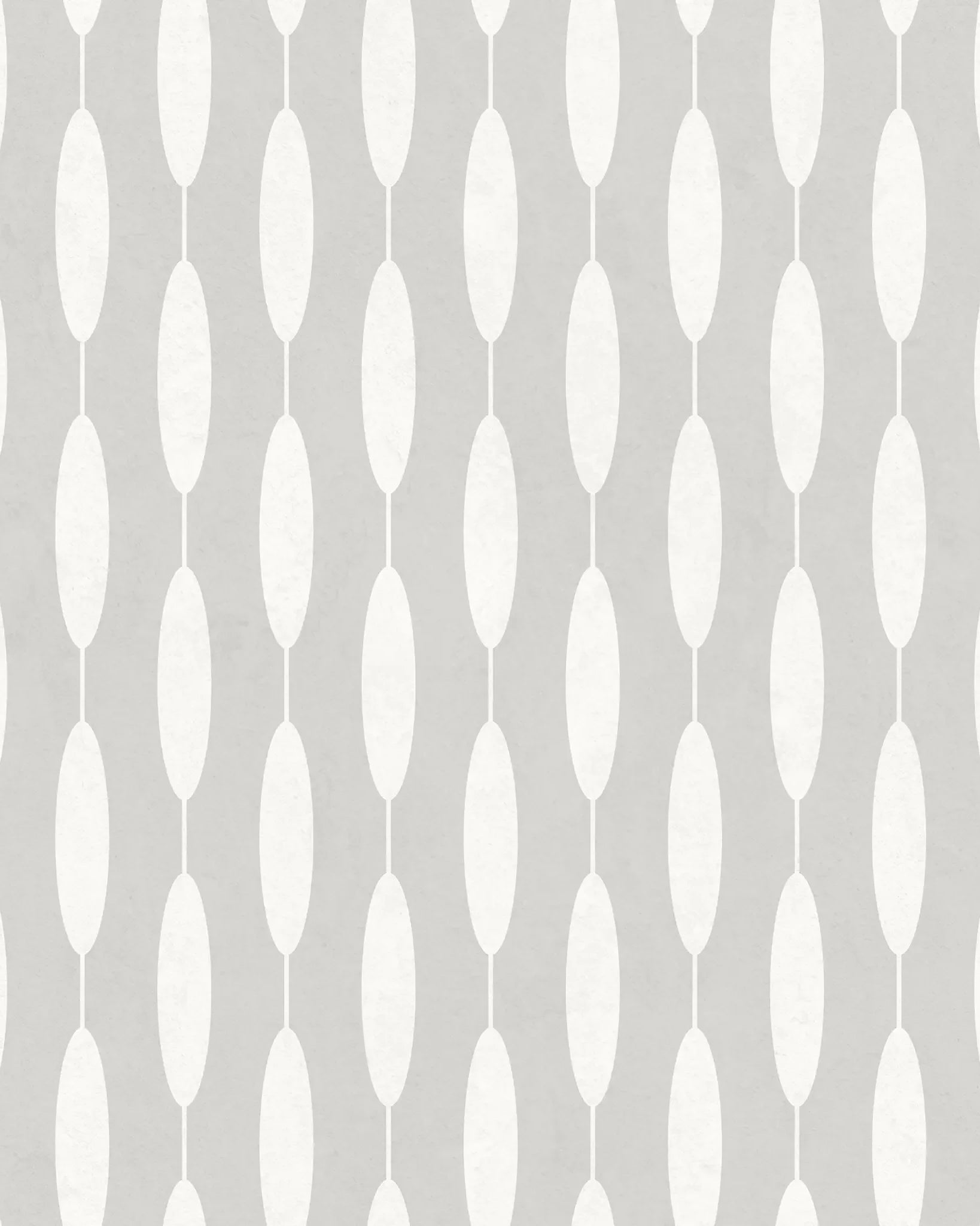 White oval geometric lines on gray background