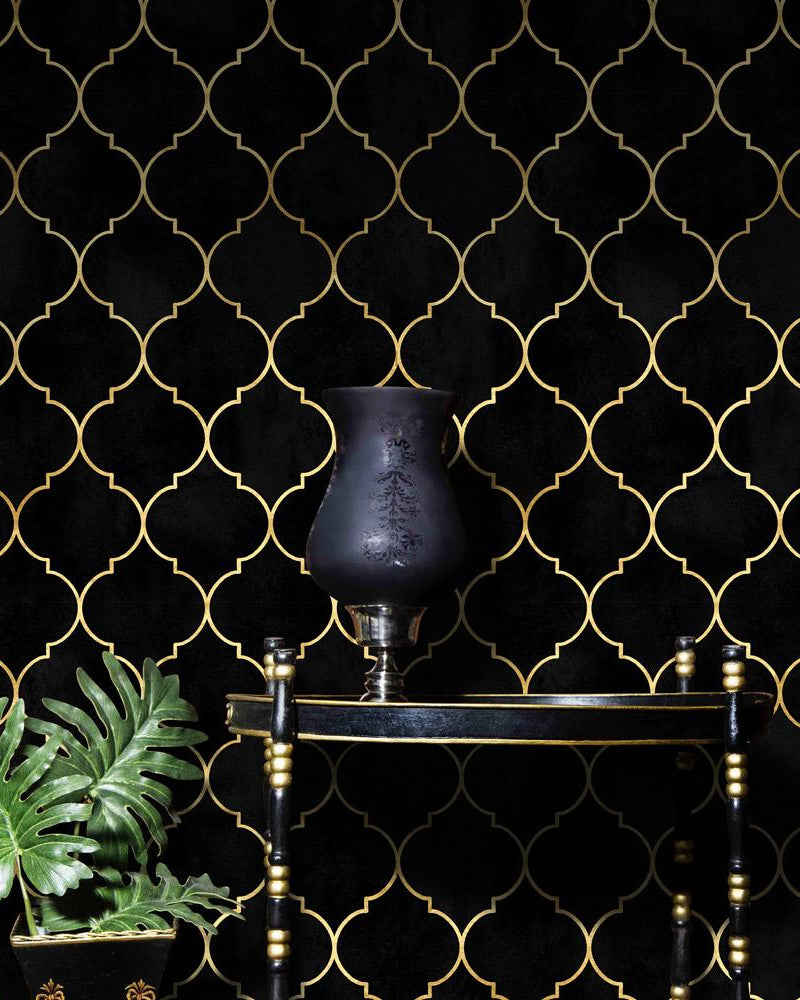Geometrical Luxury Peel and Stick Wallpaper, Removable Wallpaper, Traditional Wallpaper | DeccoPrint