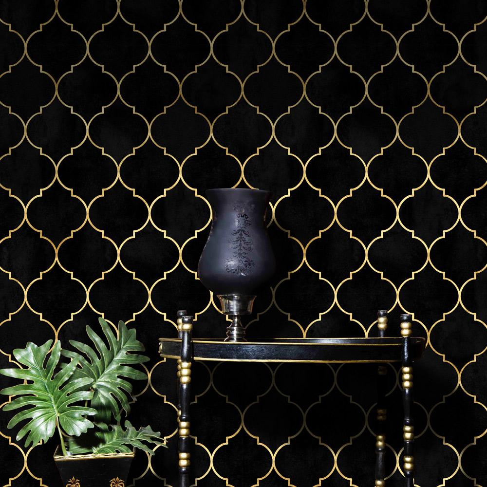 Geometrical Luxury Peel and Stick Wallpaper, Removable Wallpaper, Traditional Wallpaper | DeccoPrint