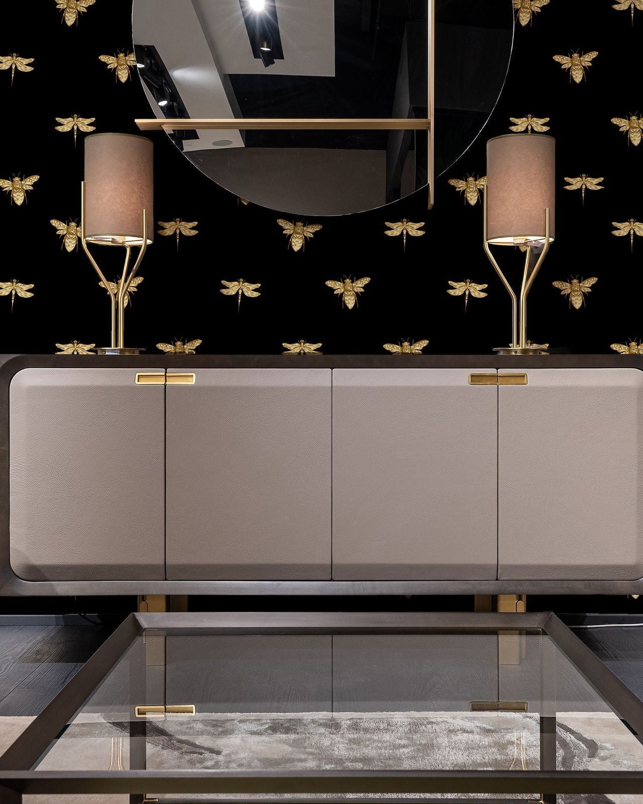 Golden Beetles Peel and Stick Wallpaper, Removable Wallpaper, Traditional Wallpaper | DeccoPrint