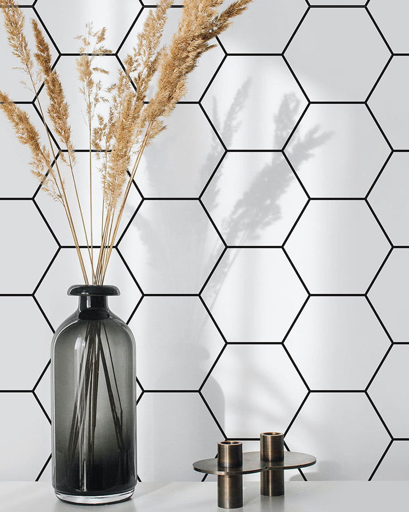 Honeycomb Peel and Stick Wallpaper, Removable Wallpaper, Traditional Wallpaper | DeccoPrint