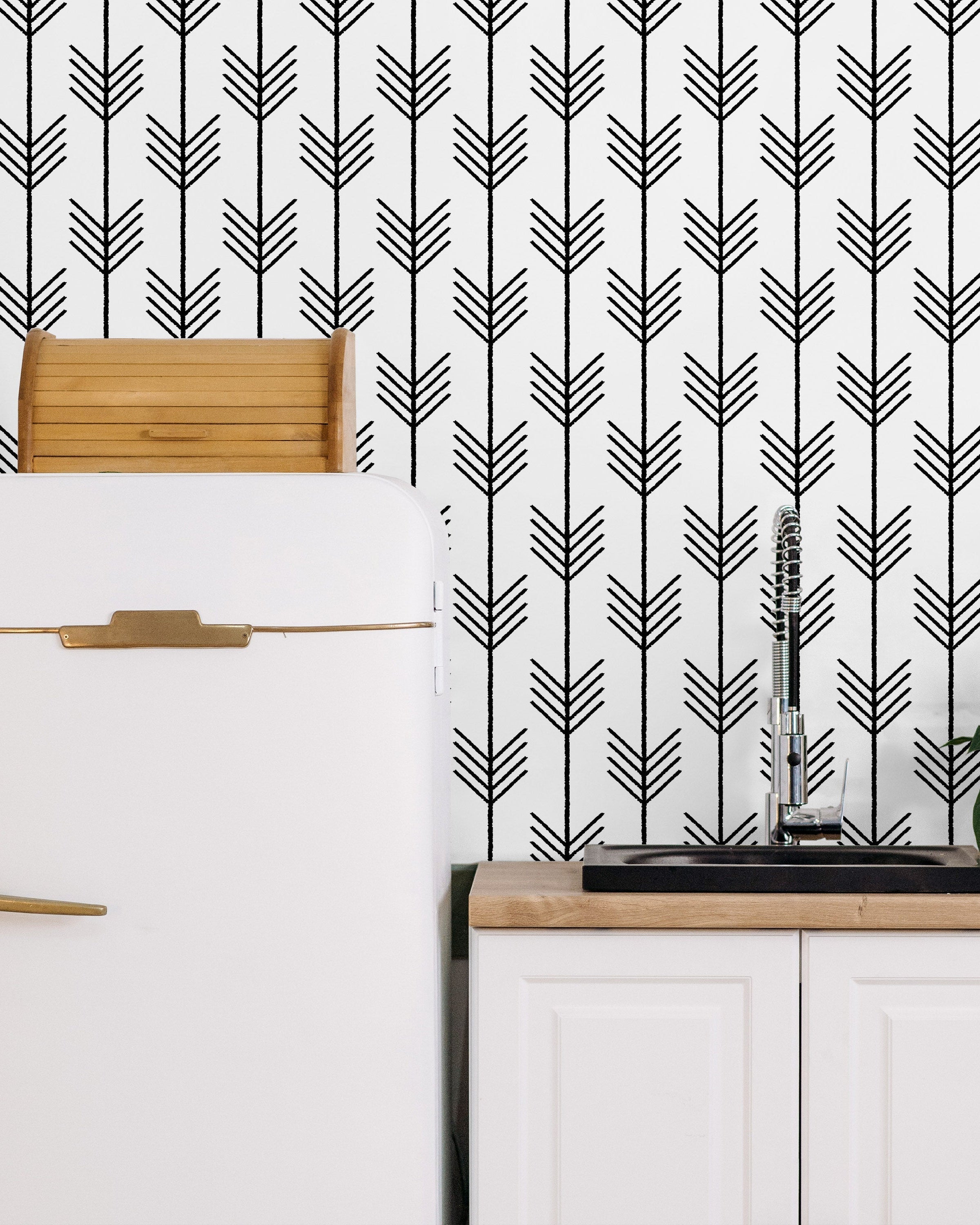 Precise Arrows Peel and Stick Wallpaper, Removable Wallpaper, Traditional Wallpaper | DeccoPrint