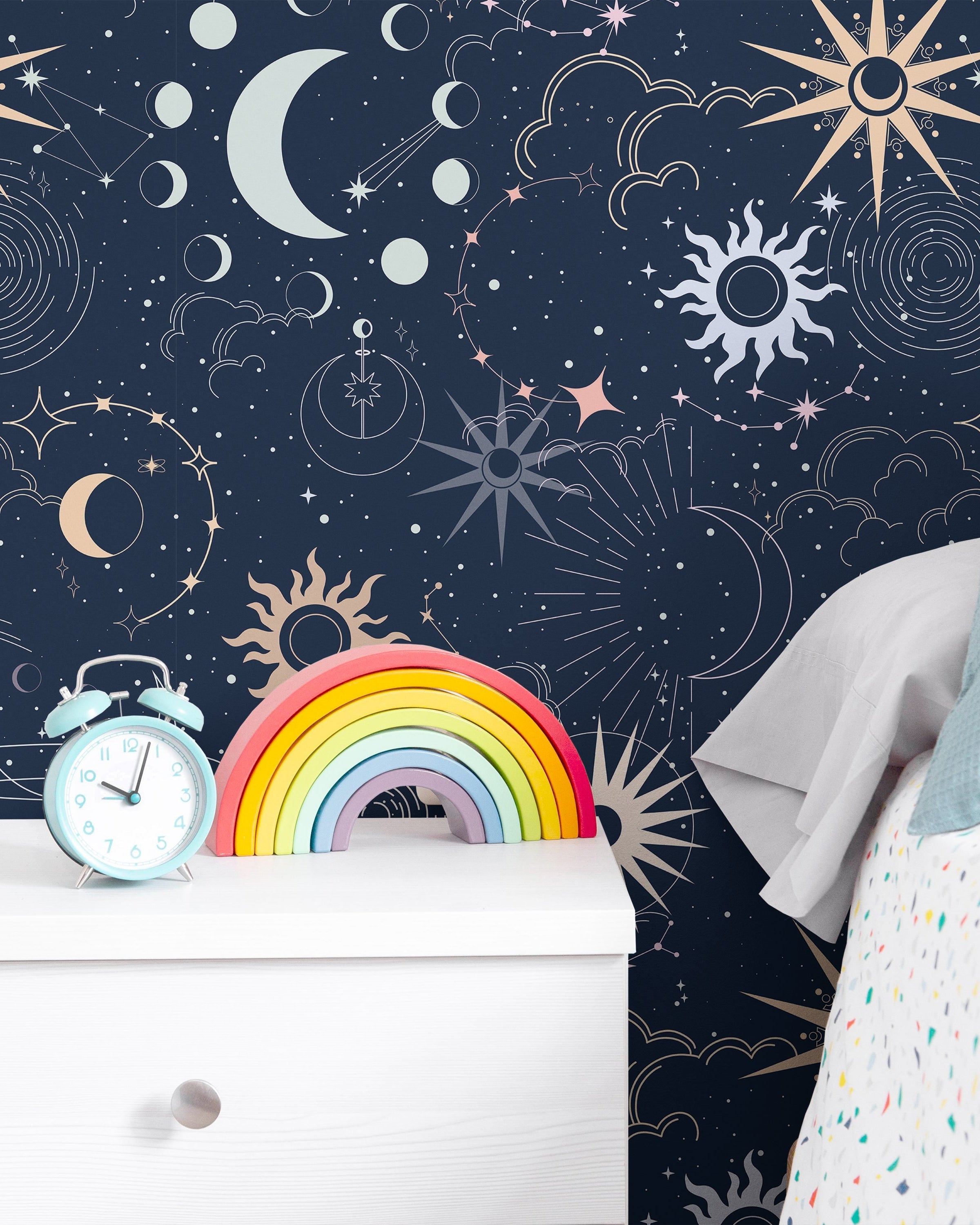 Among the Stars Peel and Stick Wallpaper, Removable Wallpaper, Traditional Wallpaper | DeccoPrint