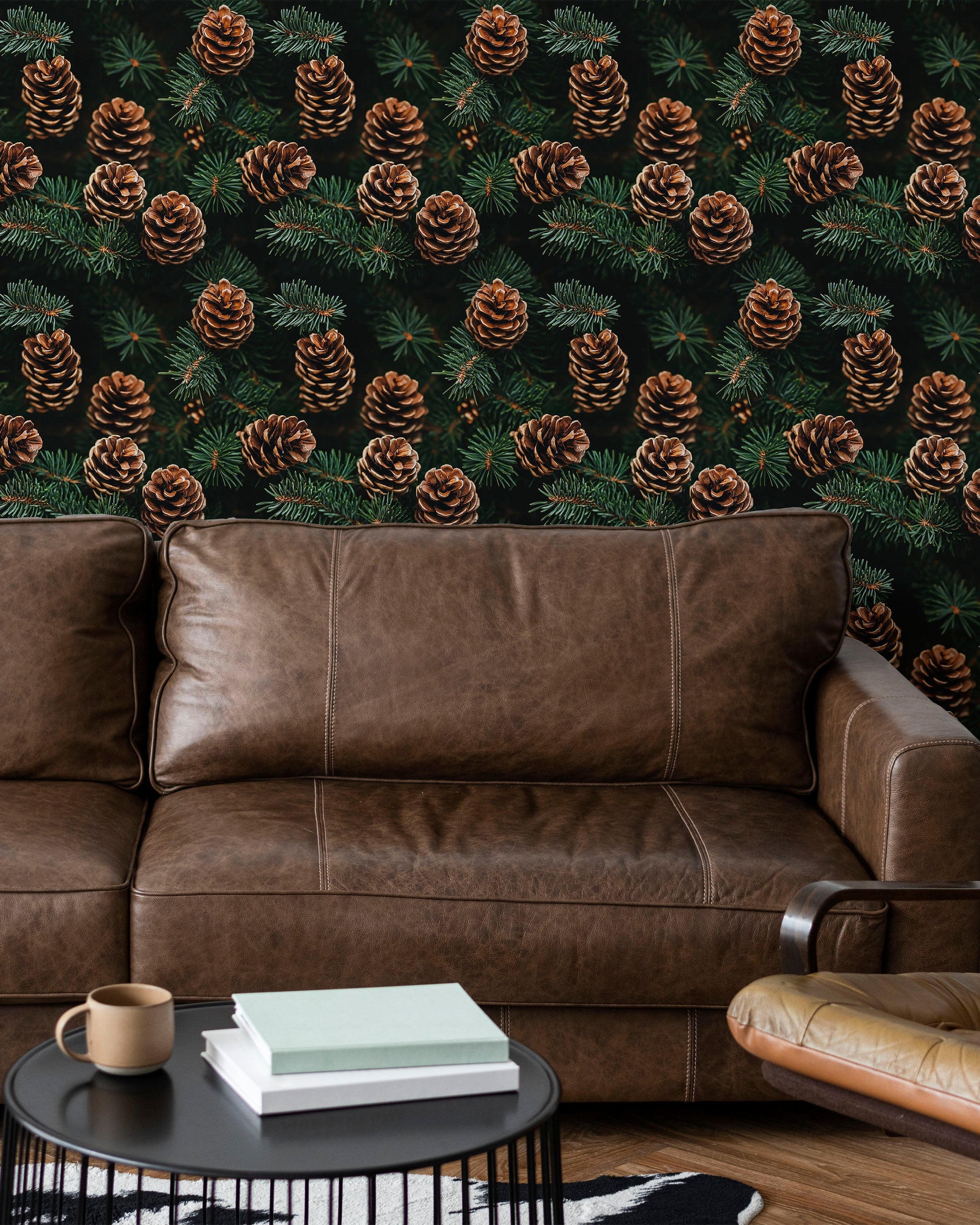 Lush Pines Peel and Stick Wallpaper, Removable Wallpaper, Traditional Wallpaper | DeccoPrint