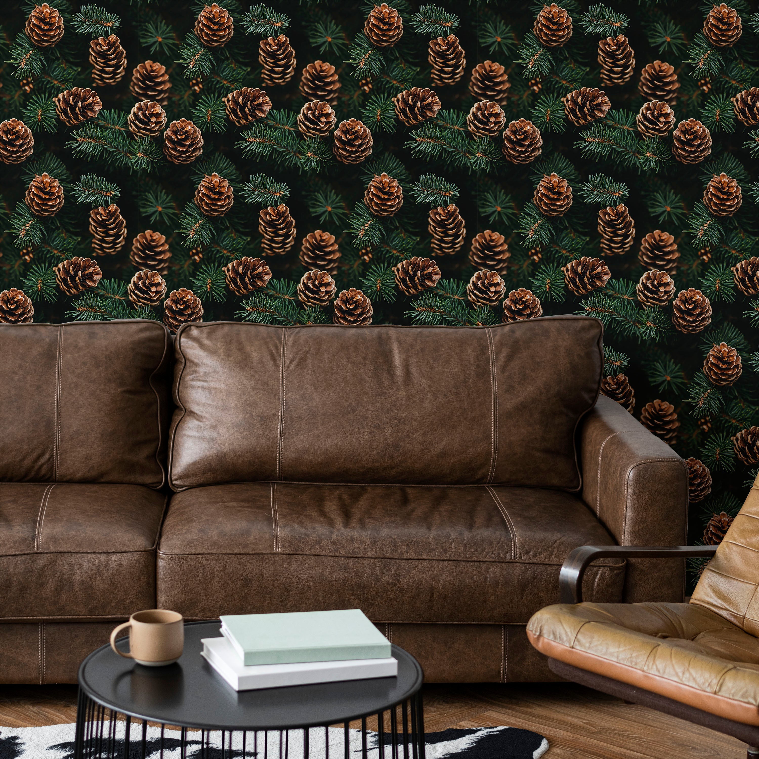 Lush Pines Peel and Stick Wallpaper, Removable Wallpaper, Traditional Wallpaper | DeccoPrint