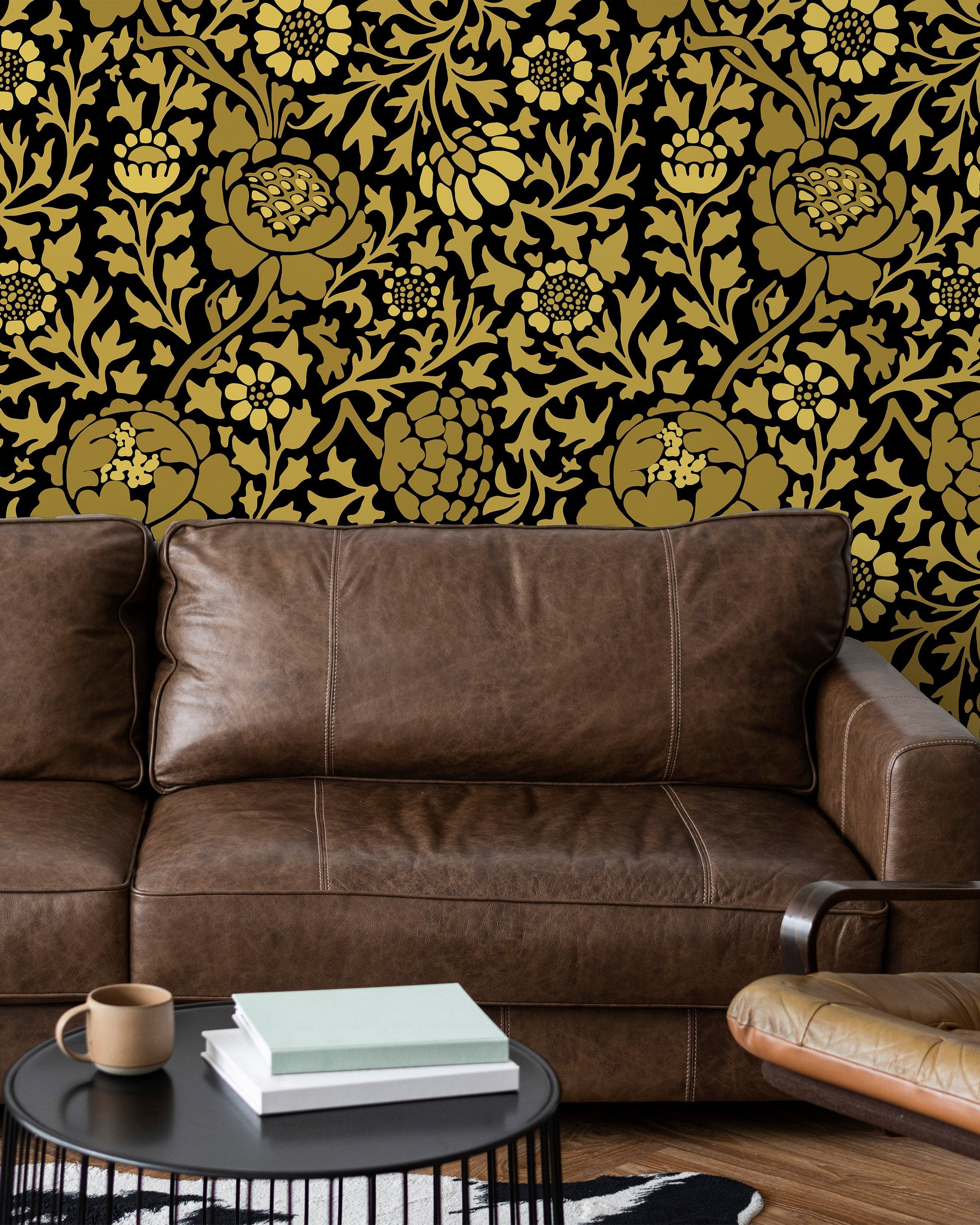 William Morris X Grafton (1883) Peel and Stick Wallpaper, Removable Wallpaper, Traditional Wallpaper - Gold | DeccoPrint