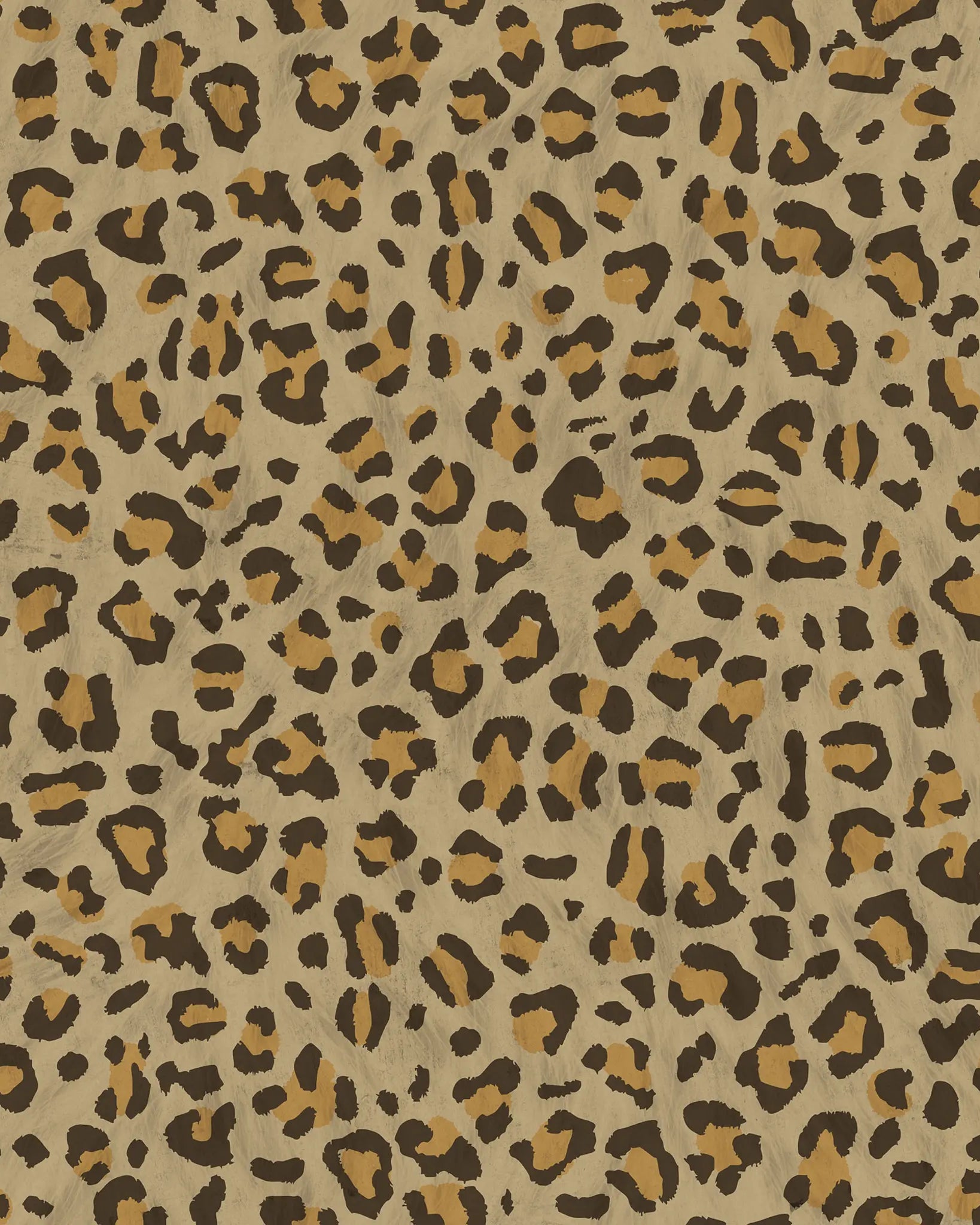 Brown pattern resembling leopard skin on beige background
