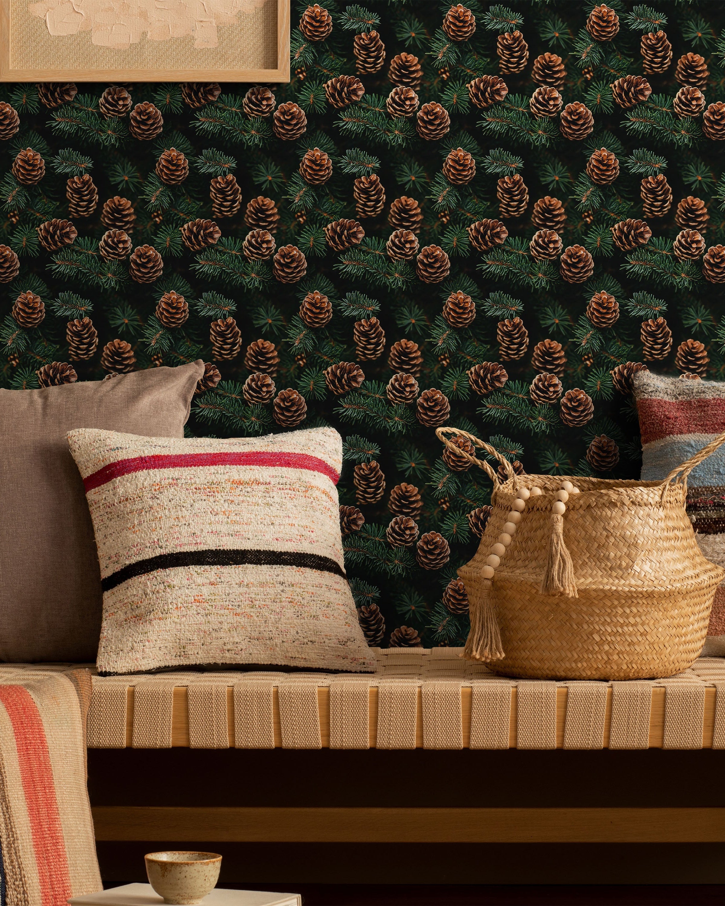 Lush Pines Peel and Stick Wallpaper, Removable Wallpaper, Traditional Wallpaper | DeccoPrint