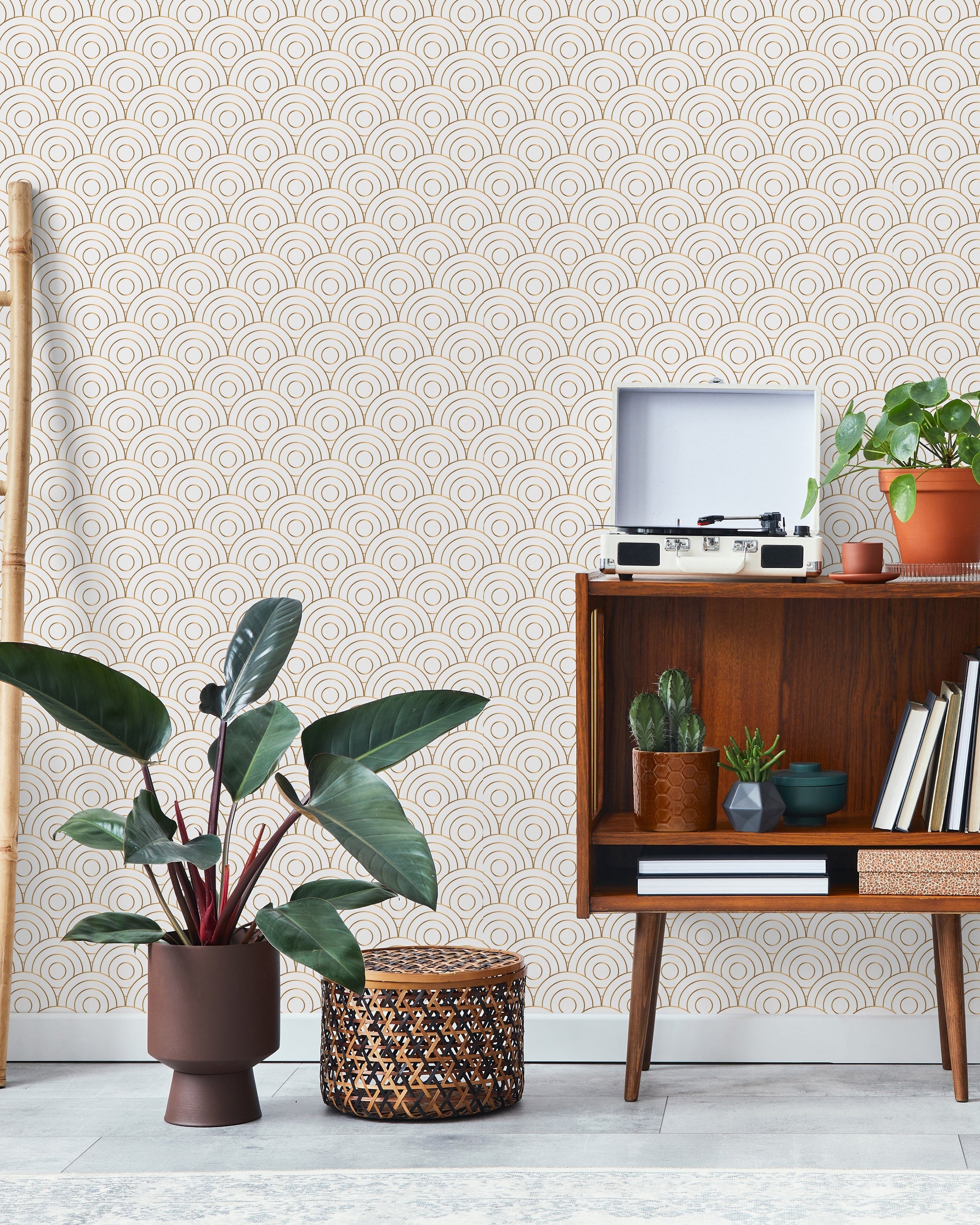 Deco Circles Peel and Stick Wallpaper, Removable Wallpaper, Traditional Wallpaper | DeccoPrint