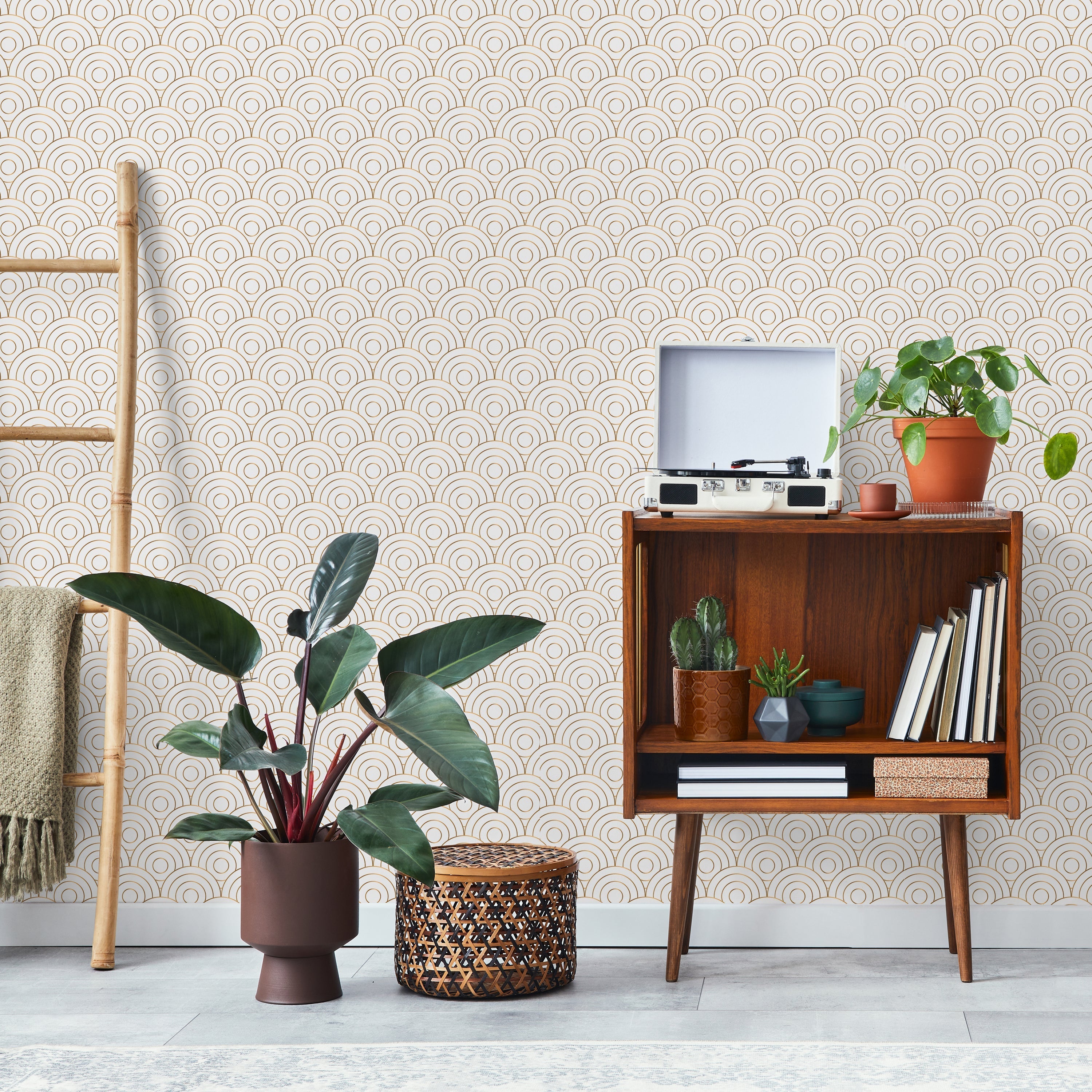 Deco Circles Peel and Stick Wallpaper, Removable Wallpaper, Traditional Wallpaper | DeccoPrint