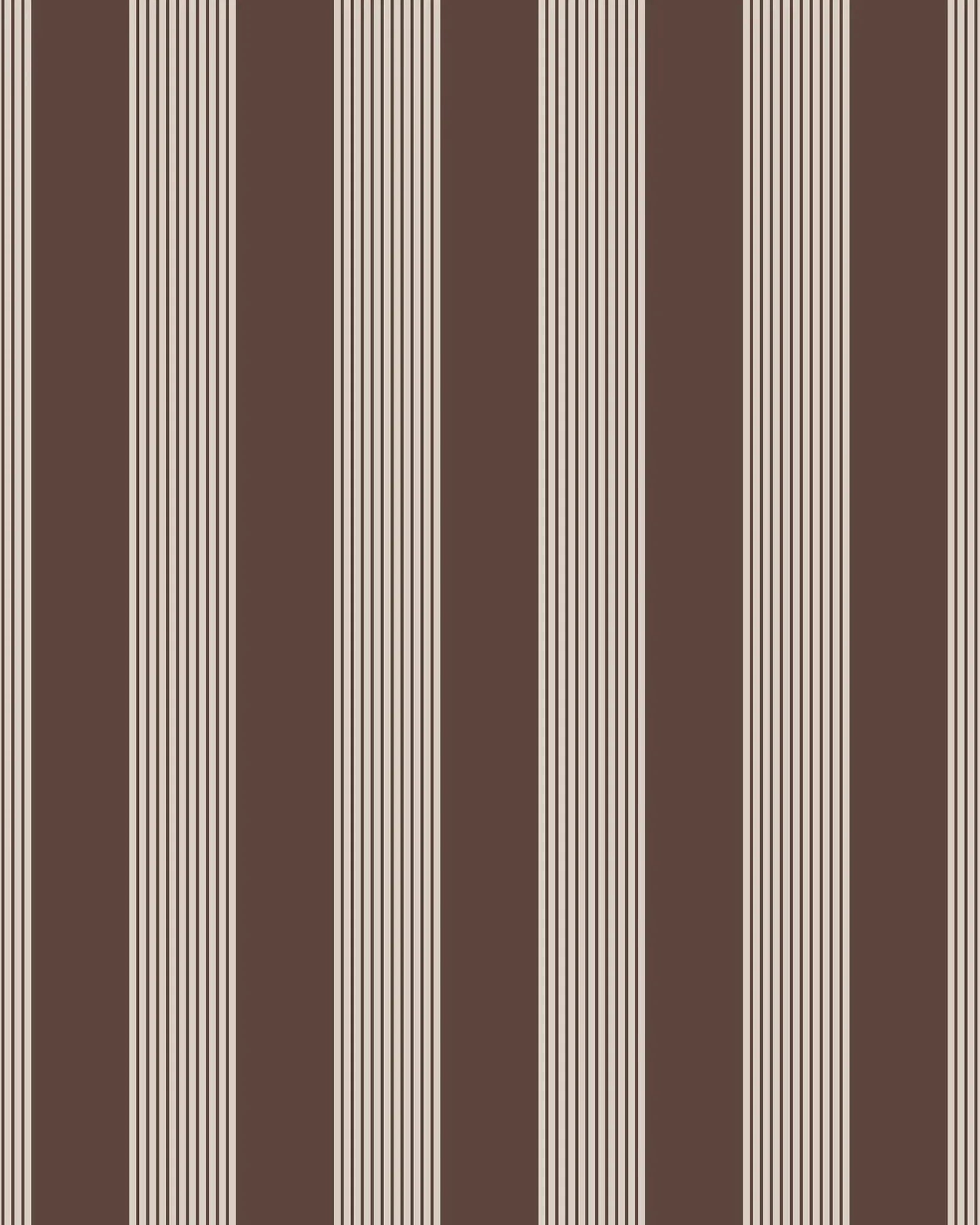 Pattern of vertical stripes in brown and beige on a brown background