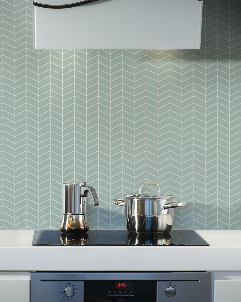 Modern Zigzag Peel and Stick Wallpaper, Removable Wallpaper, Traditional Wallpaper | DeccoPrint