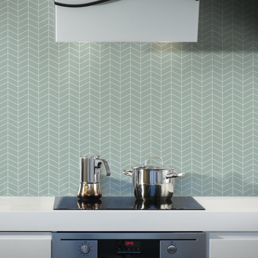Modern Zigzag Peel and Stick Wallpaper, Removable Wallpaper, Traditional Wallpaper | DeccoPrint