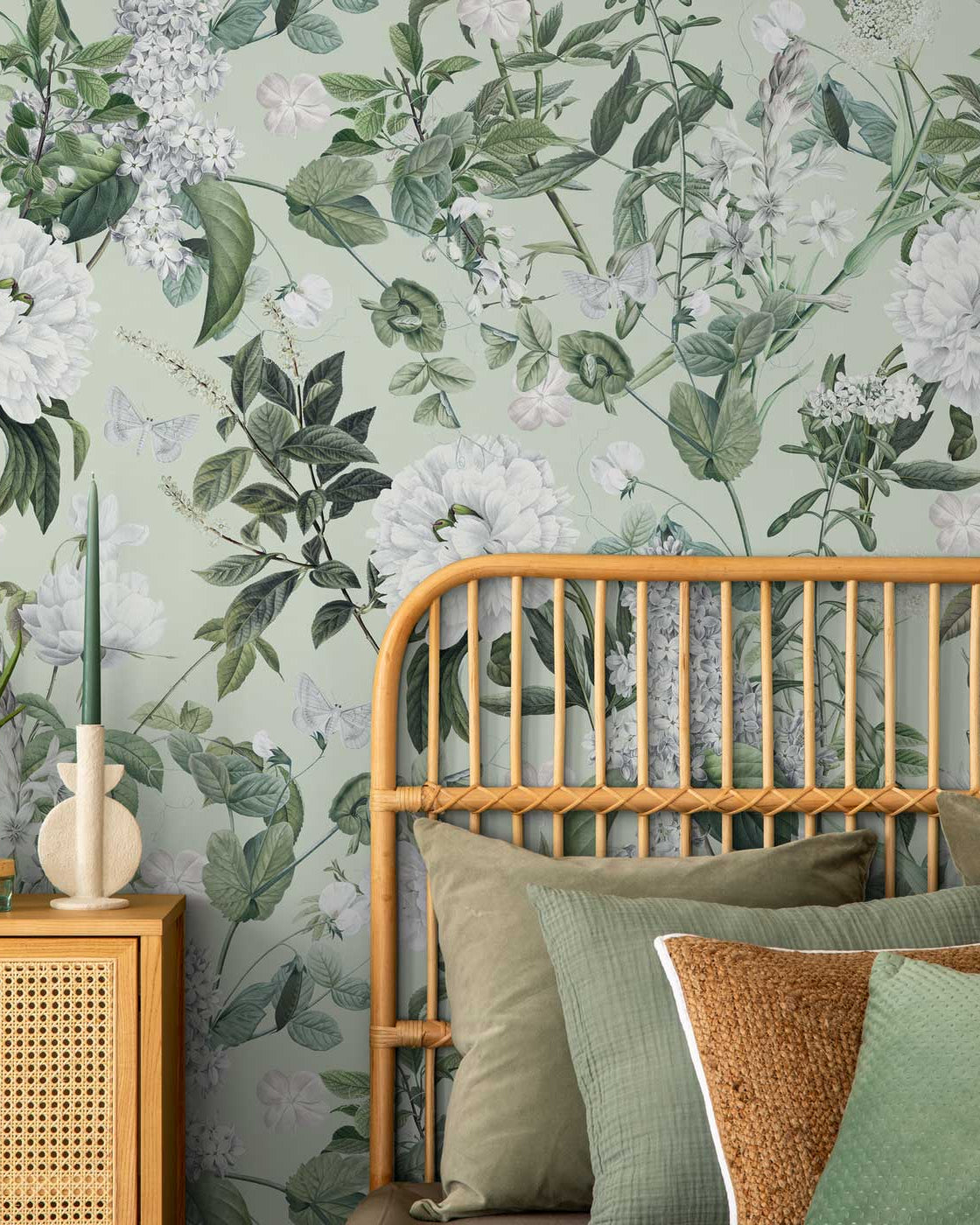 Natural Blossom Peel and Stick Wallpaper, Removable Wallpaper, Traditional Wallpaper | DeccoPrint