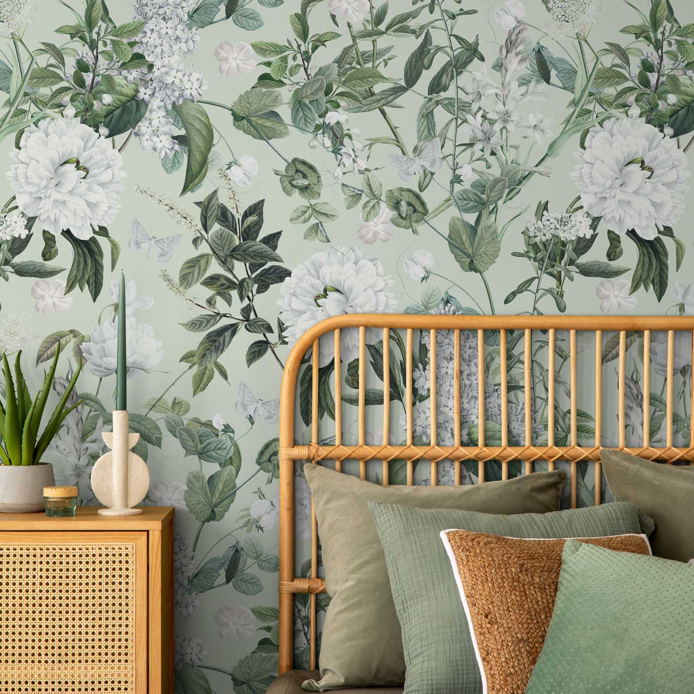 Natural Blossom Peel and Stick Wallpaper, Removable Wallpaper, Traditional Wallpaper | DeccoPrint