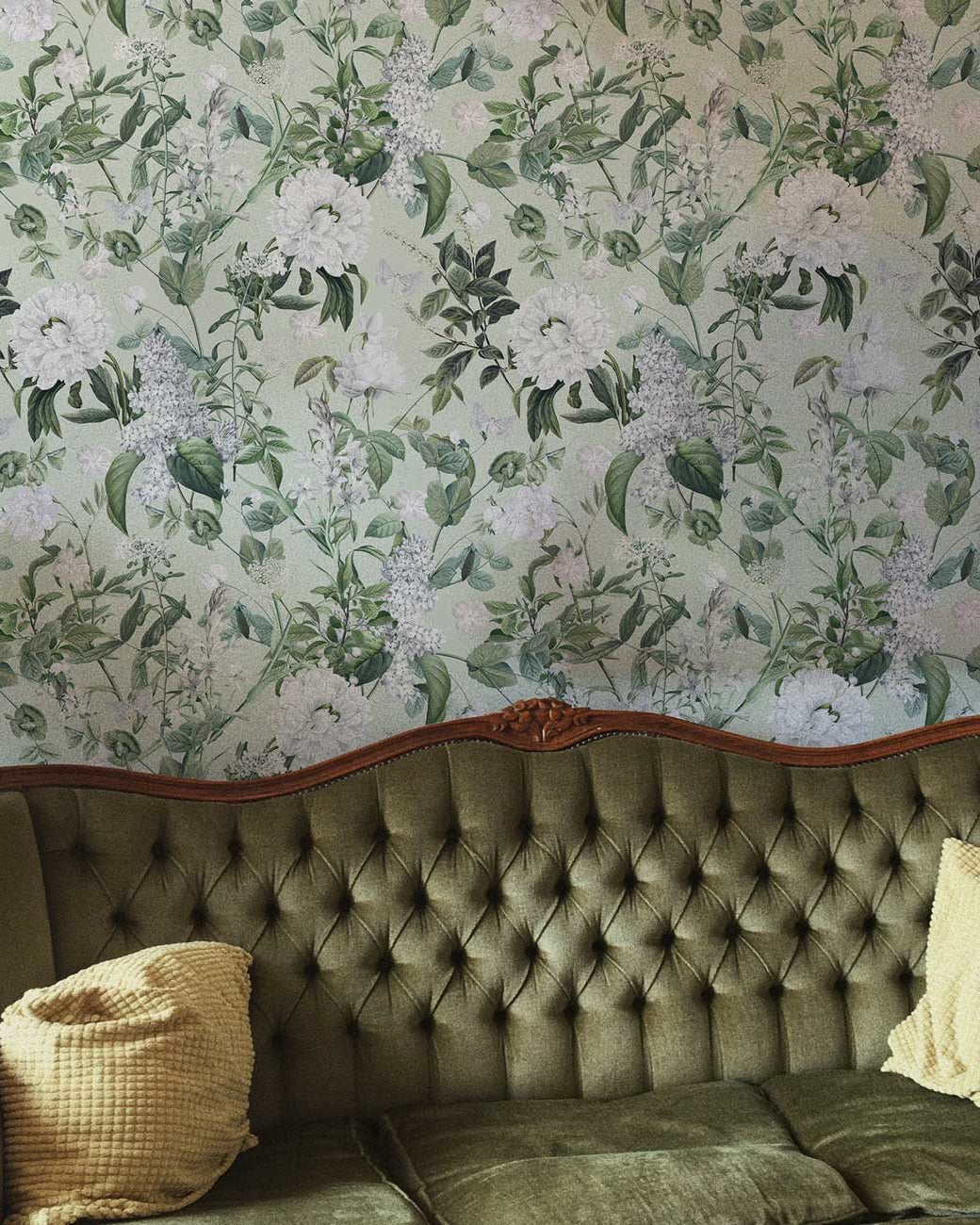 Natural Blossom Peel and Stick Wallpaper, Removable Wallpaper, Traditional Wallpaper | DeccoPrint