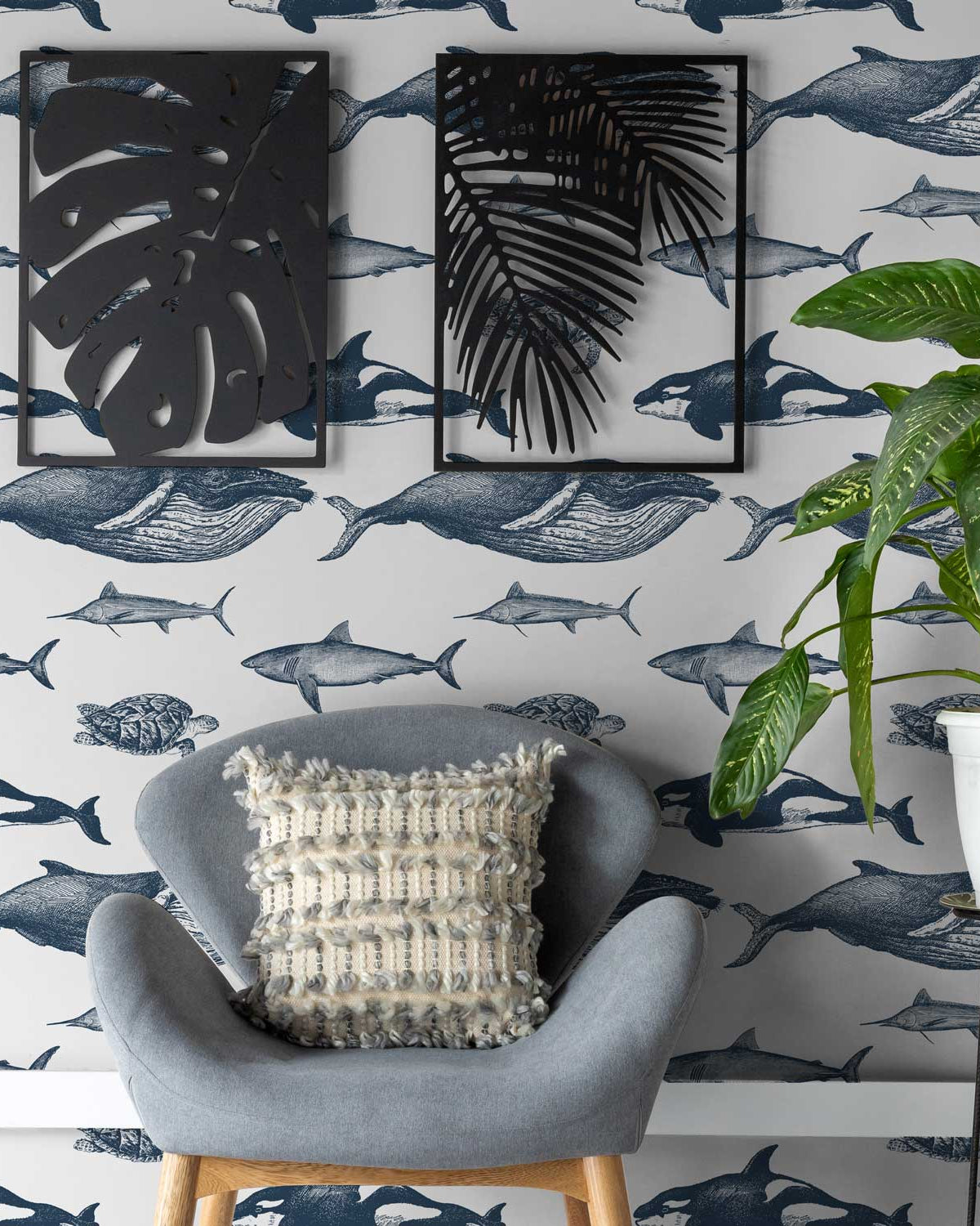 Ocean King Peel and Stick Wallpaper, Removable Wallpaper, Traditional Wallpaper | DeccoPrint