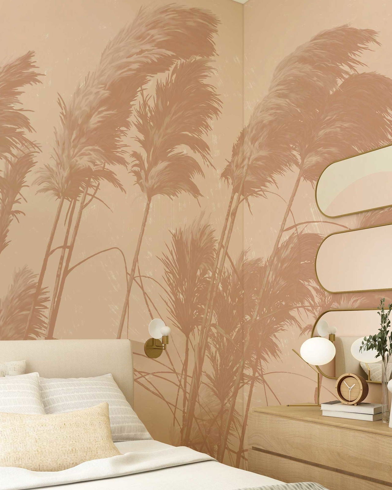 Pampas Melody Peel and Stick Wallpaper, Removable Wallpaper, Traditional Wallpaper | DeccoPrint