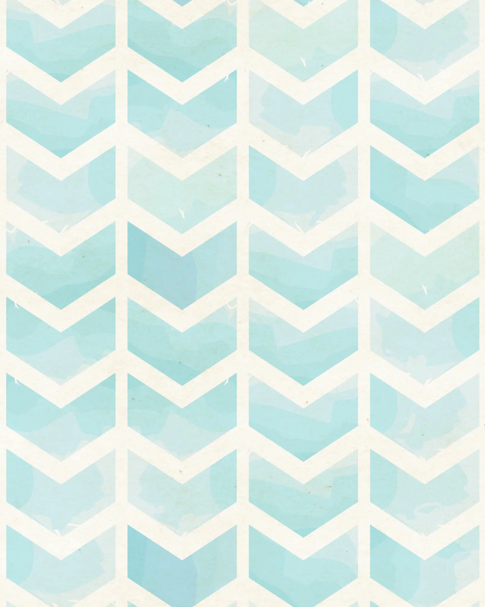 Pattern of white chevrons on a blue gradient background