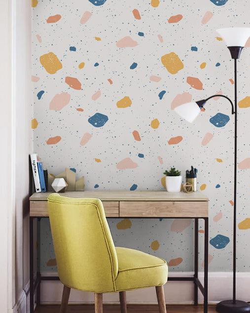 Pastel Spots Peel and Stick Wallpaper, Removable Wallpaper, Traditional Wallpaper | DeccoPrint