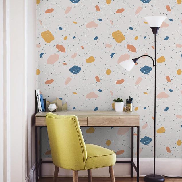 Pastel Spots Peel and Stick Wallpaper, Removable Wallpaper, Traditional Wallpaper | DeccoPrint