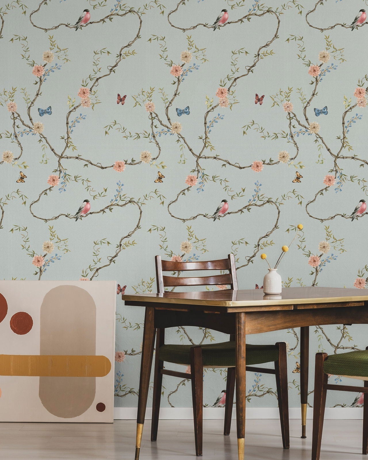 Petals and Wings Peel and Stick Wallpaper, Removable Wallpaper, Traditional Wallpaper | DeccoPrint