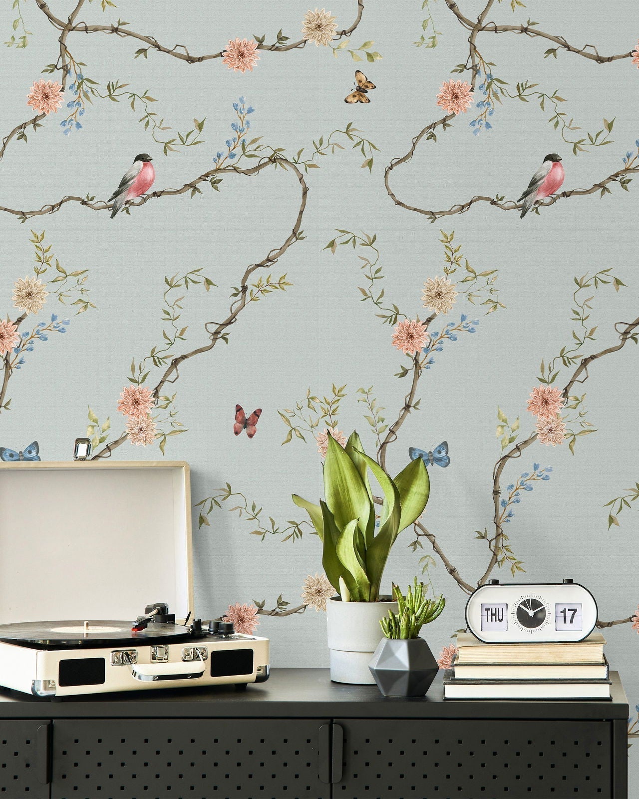 Petals and Wings Peel and Stick Wallpaper, Removable Wallpaper, Traditional Wallpaper | DeccoPrint
