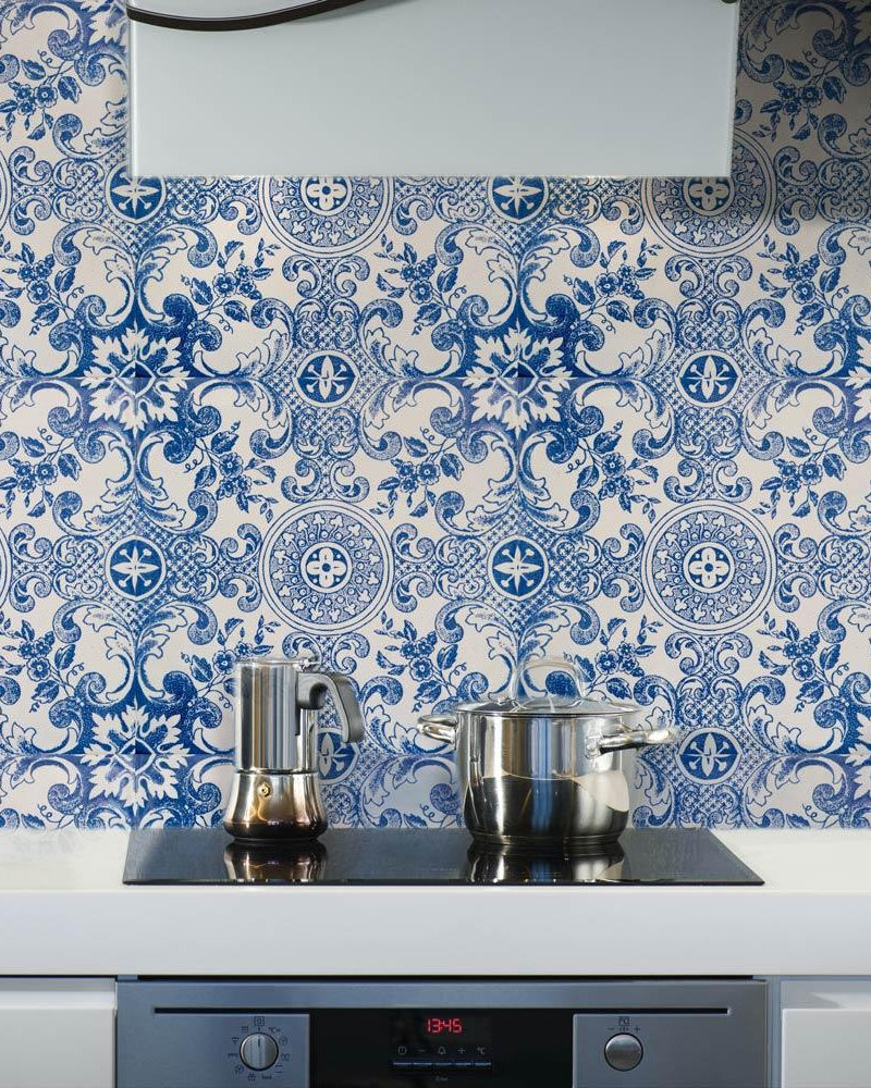 Porcelain Peel and Stick Wallpaper, Removable Wallpaper, Traditional Wallpaper | DeccoPrint