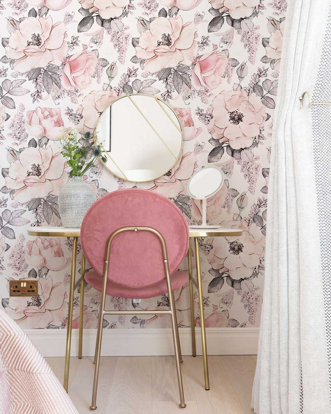 Vintage Rose Peel and Stick Wallpaper, Removable Wallpaper, Traditional Wallpaper | DeccoPrint